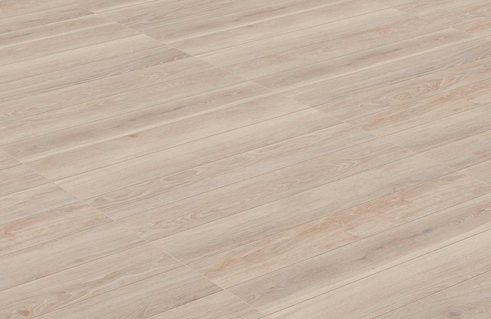 Light wood look porcelain tiles with natural grain details, offering the warmth of wood and durability of tile for a serene, stylish space.