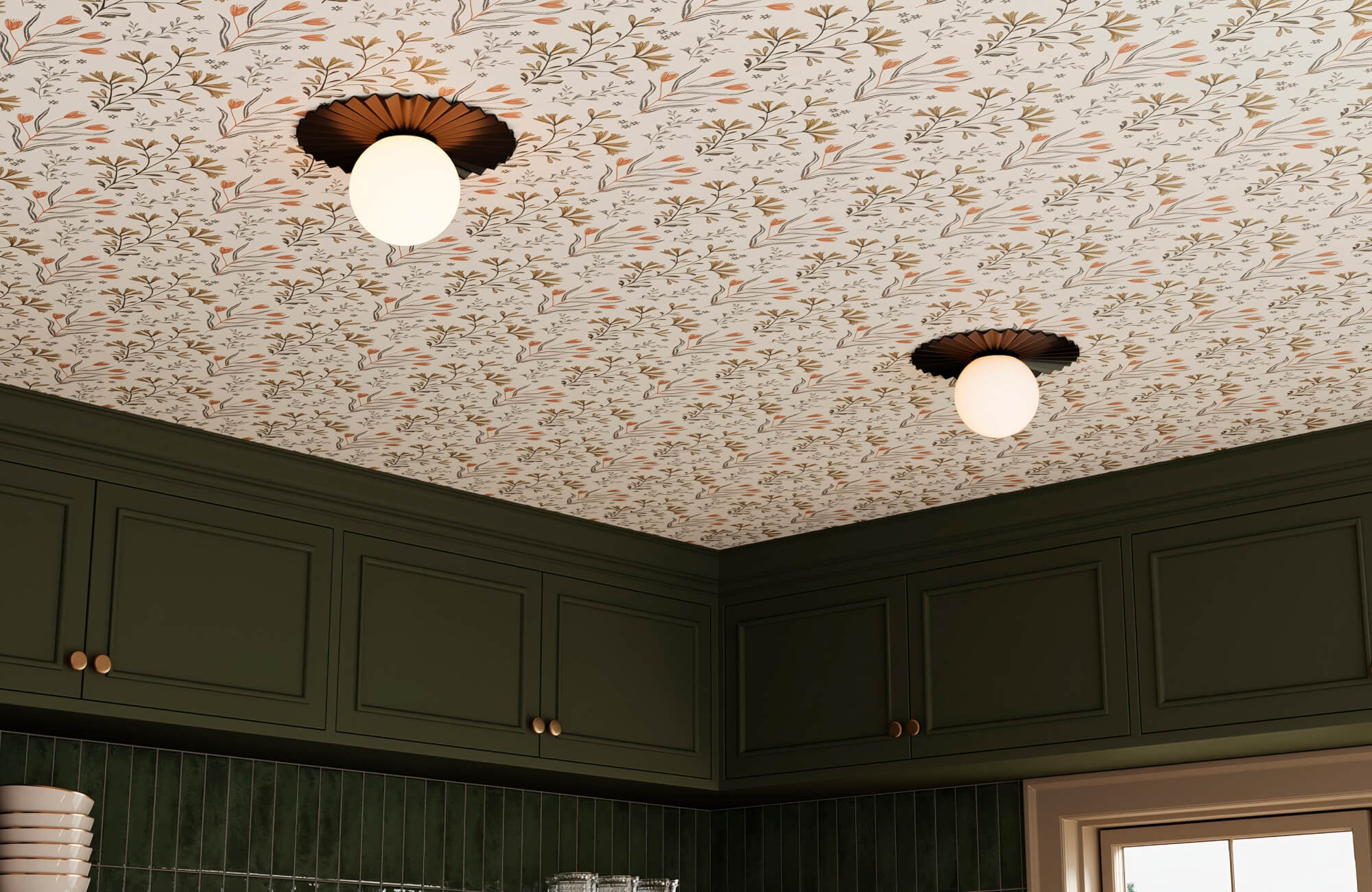 What Wallpaper Applications Work Best For Statement Ceilings And Fifth Walls?