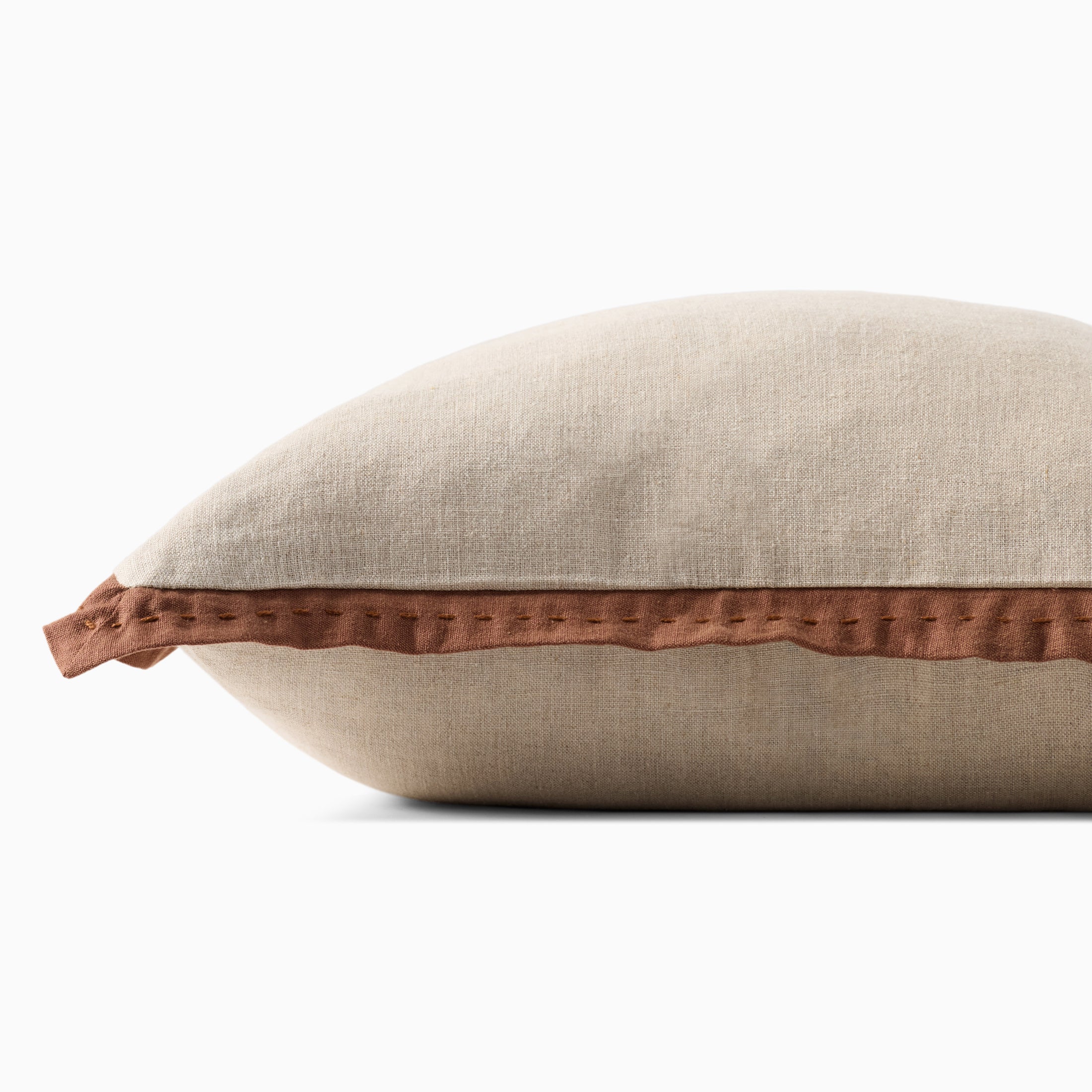 Brielle 18" x 18" Polyester Pillow in Natural / Brown