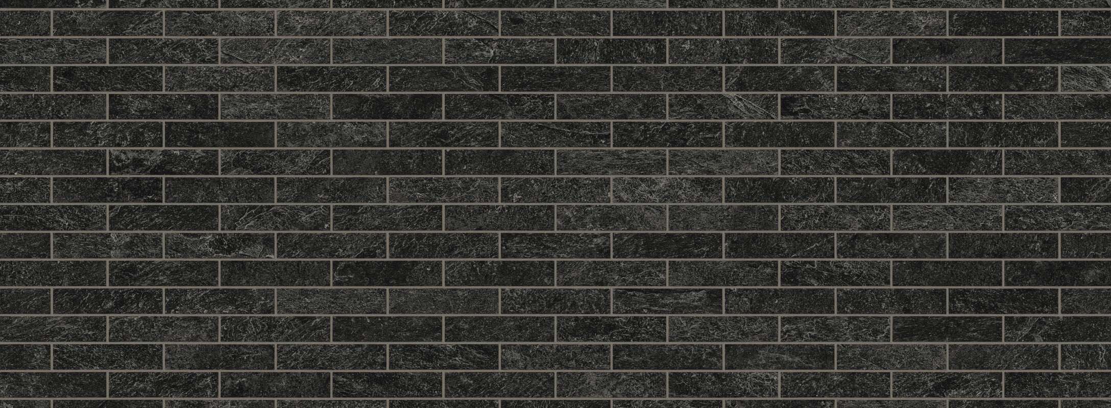 Sleek black mosaic shower wall tiles with a subtle natural texture, perfect for a modern, sophisticated bathroom design
