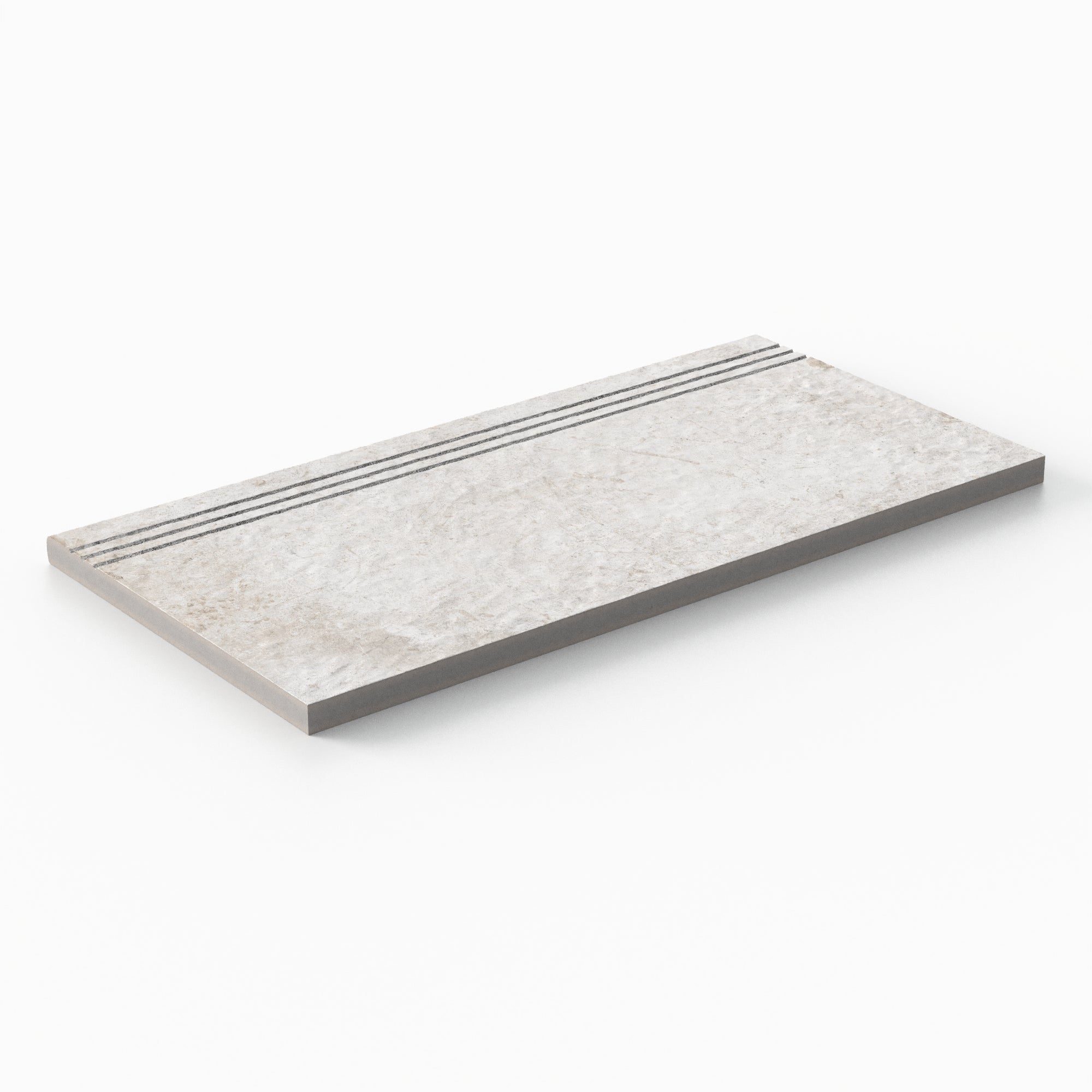 Bowden 12 x 24 Grip Porcelain 2cm Coping / Stair Tread in Oat