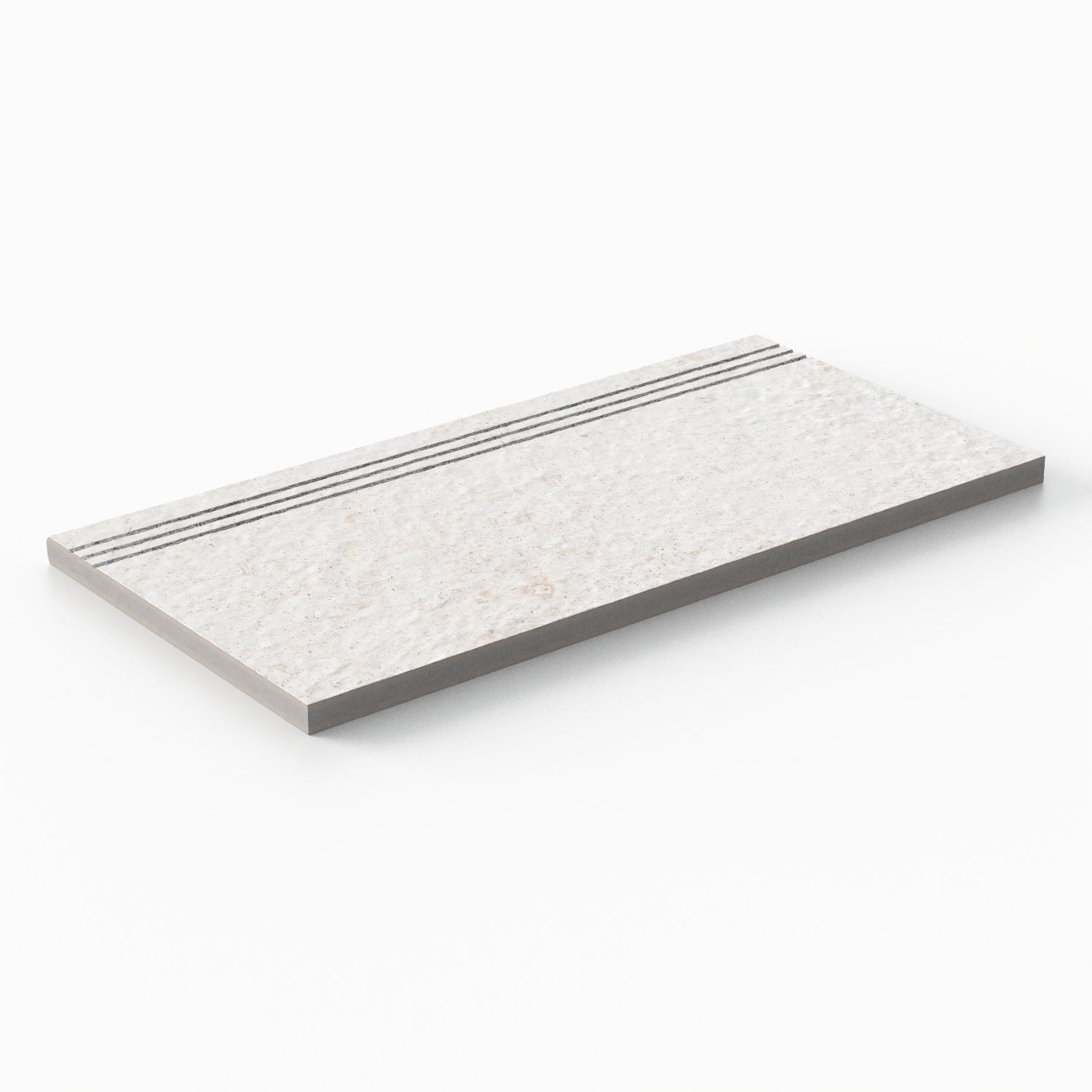 Bowden 12 x 24 Grip Porcelain 2cm Coping / Stair Tread in Canvas