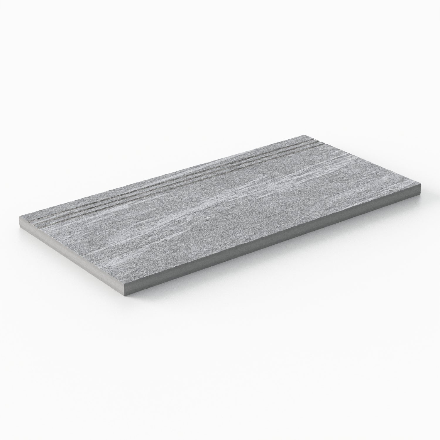 Bowden 12 x 24 Grip Porcelain 2cm Coping / Stair Tread in Slate