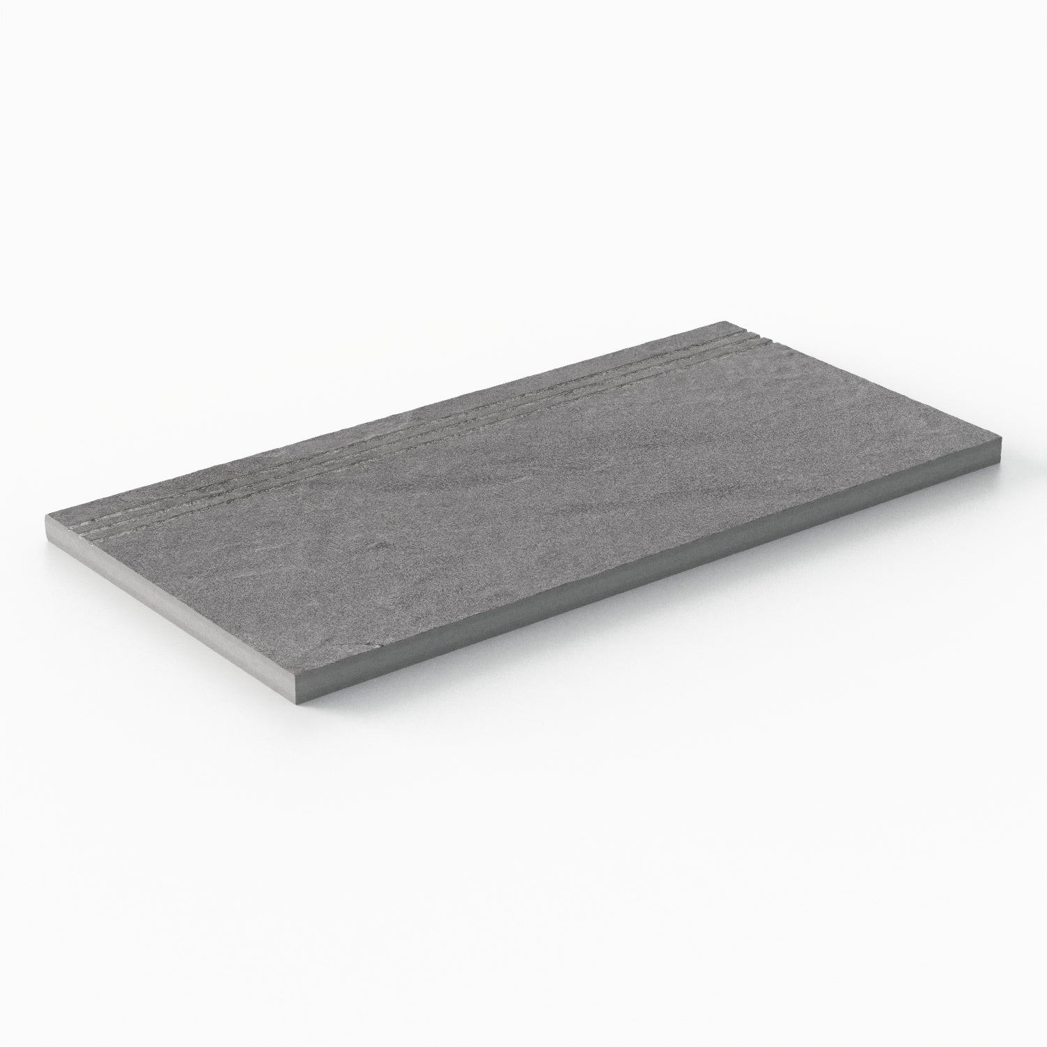 Bowden 12 x 24 Grip Porcelain 2cm Coping / Stair Tread in Graphite