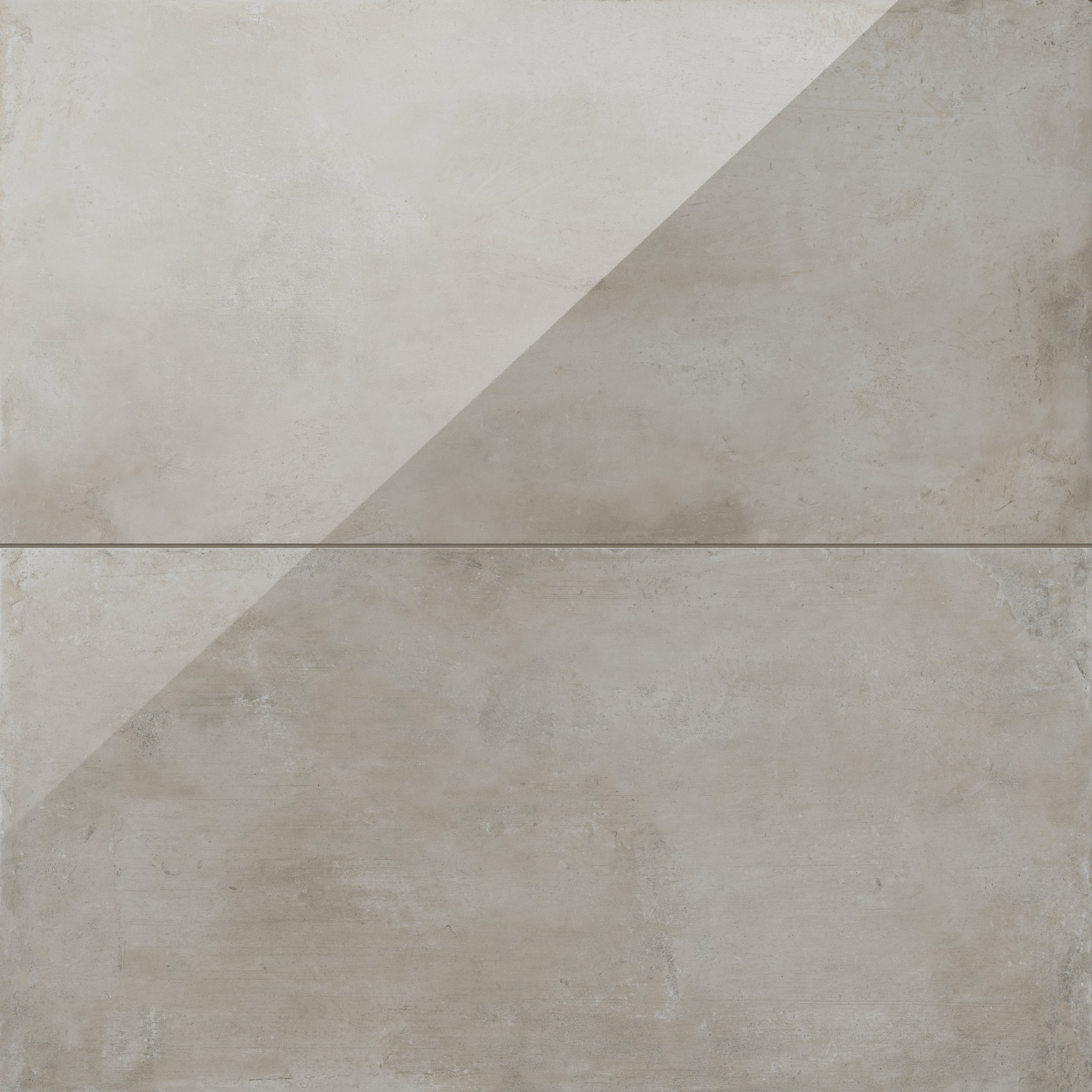 Polished 24x48 taupe tile with a concrete look, ideal for minimalist and contemporary interiors