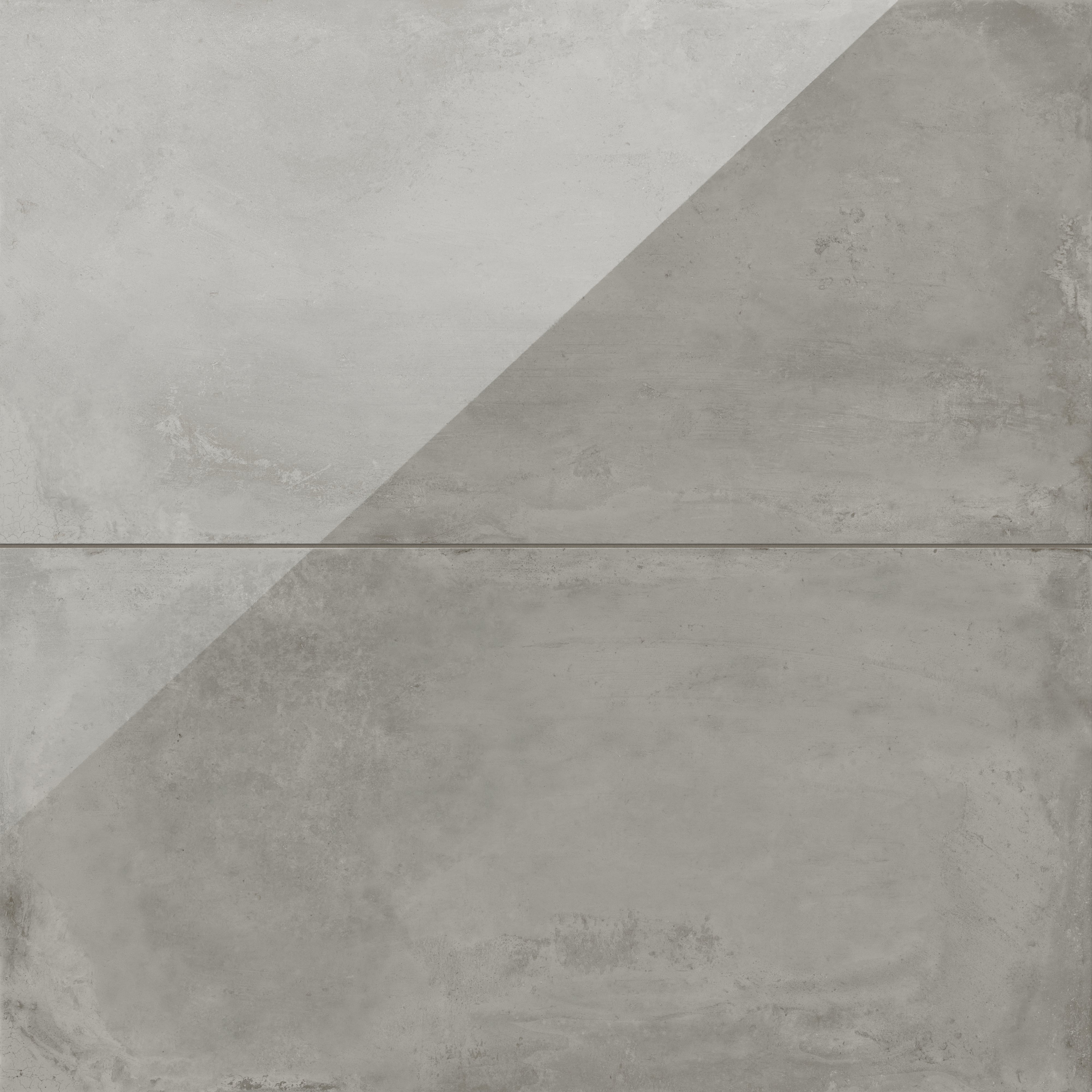 Polished 24x48 gray tile with subtle brown undertones, featuring a contemporary blend of concrete-like finishes