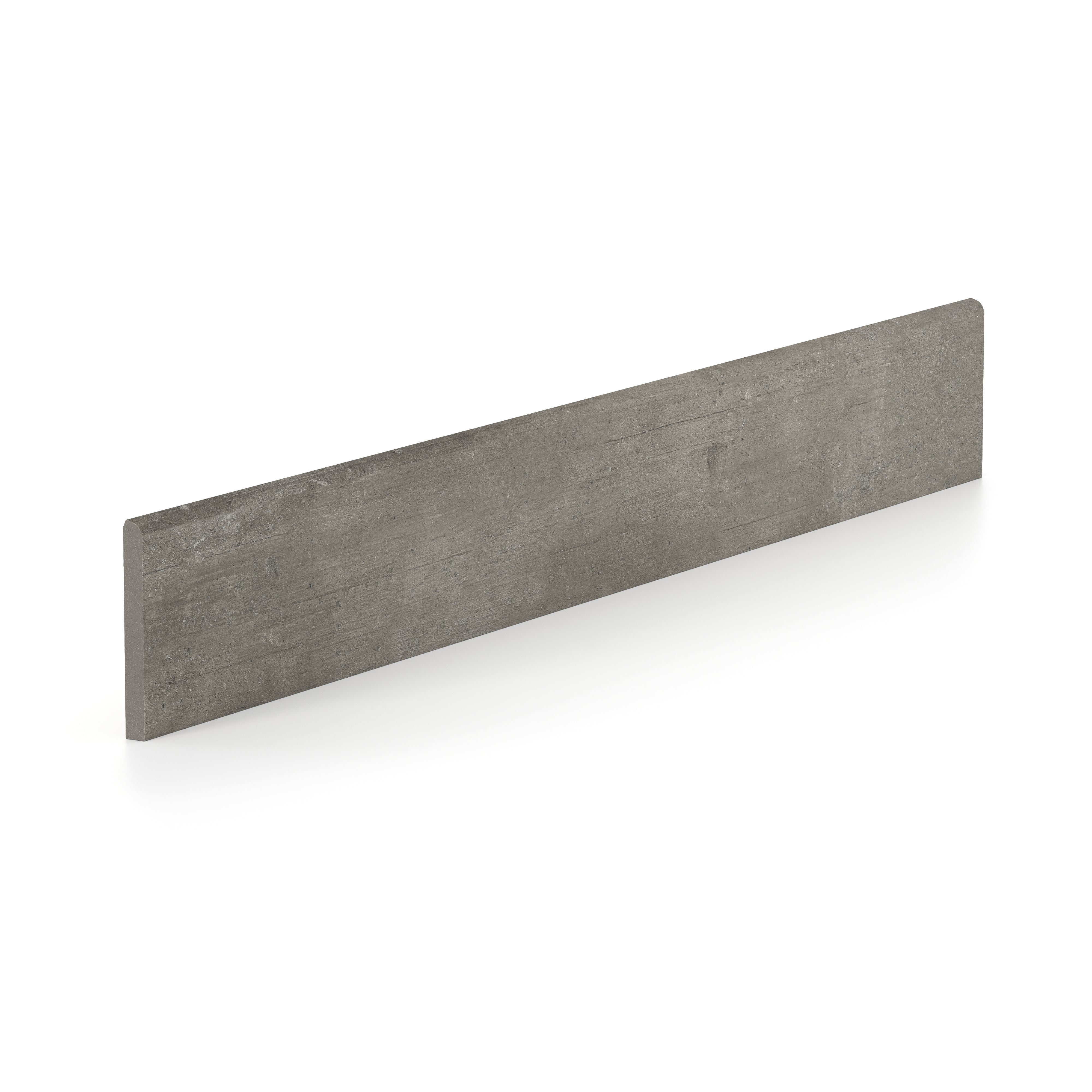 Ramsey 3x24 Matte Porcelain Bullnose Tile in Smoke