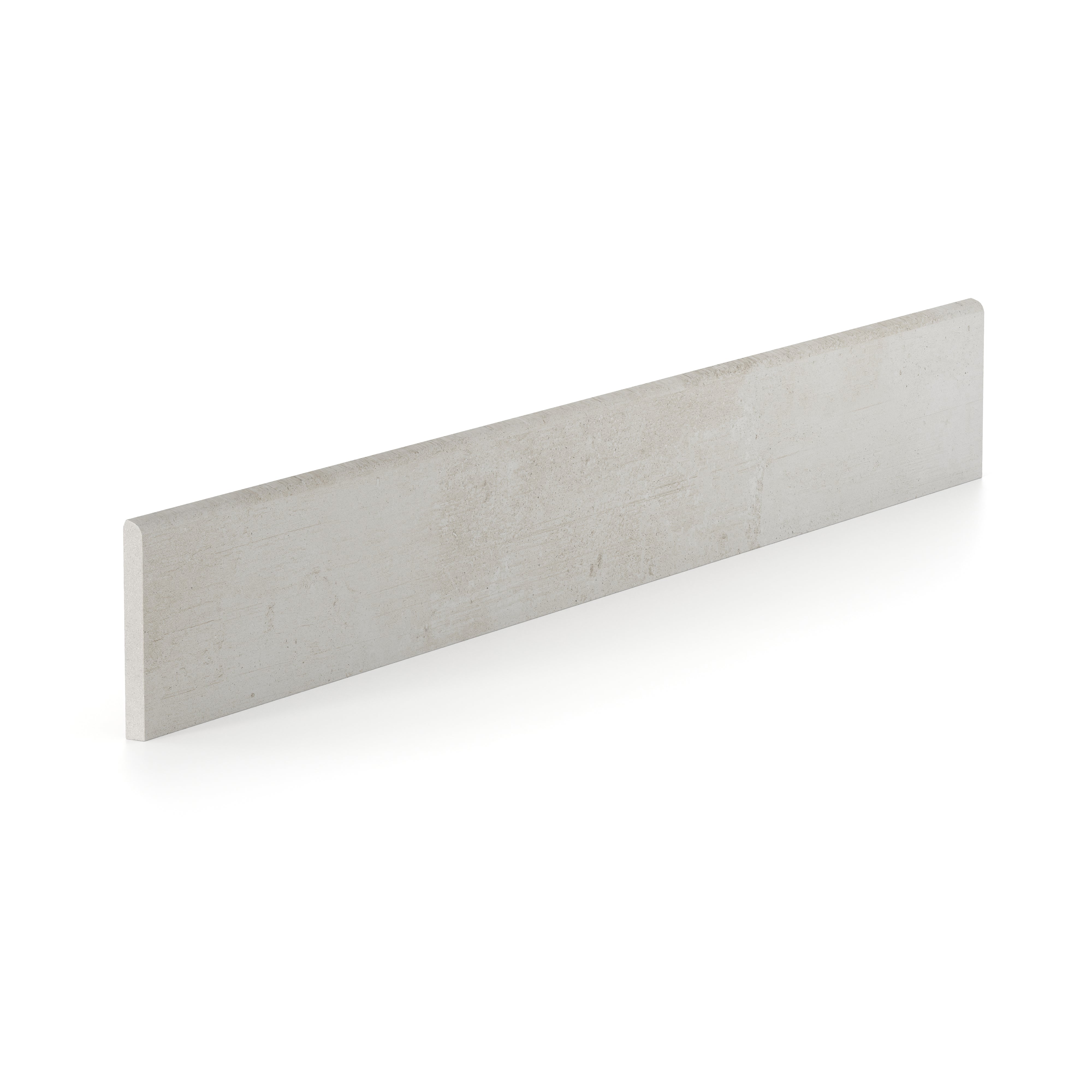 Ramsey 3x24 Polished Porcelain Bullnose Tile in Chalk