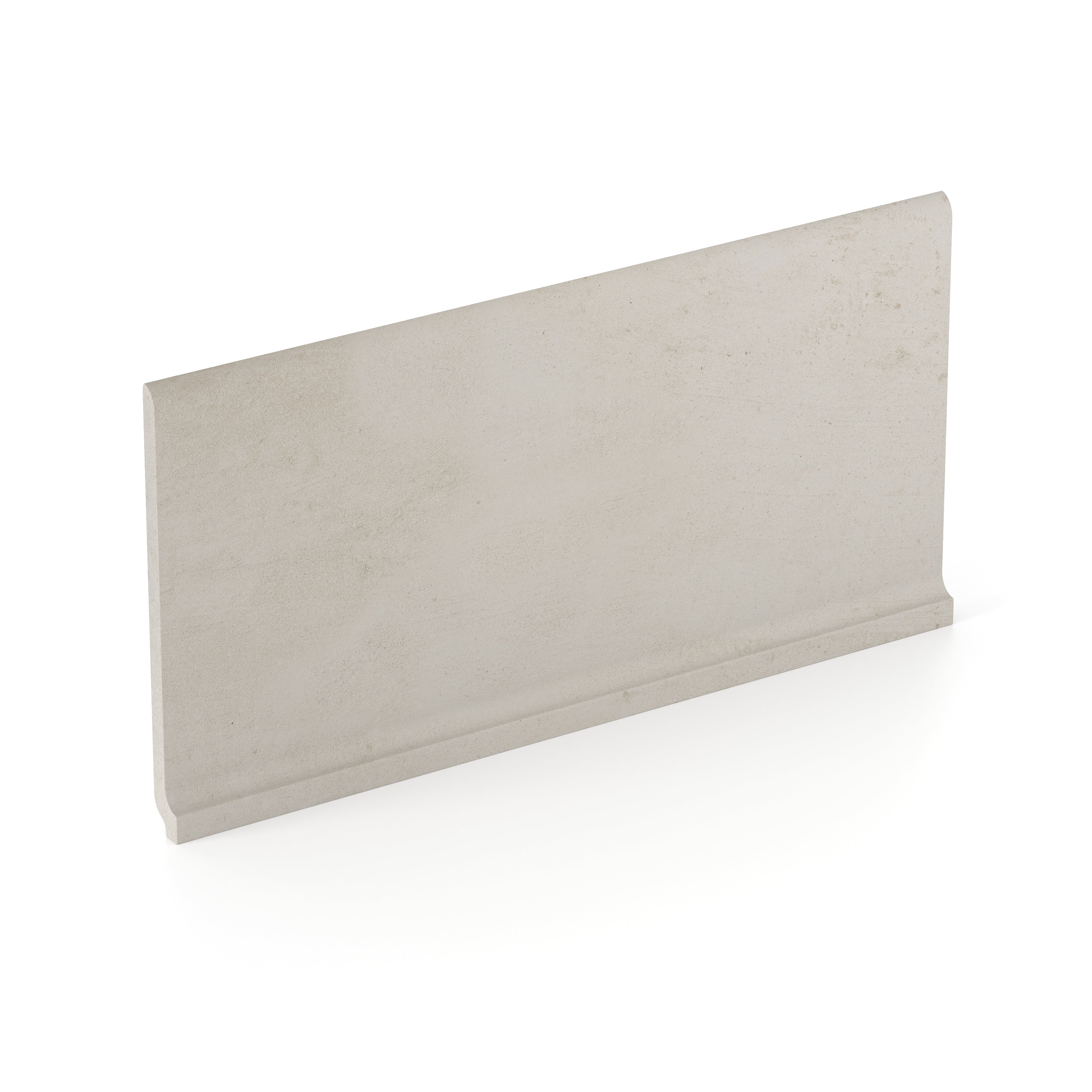 Ramsey 6x12 Matte Porcelain Cove Base Tile in Chalk