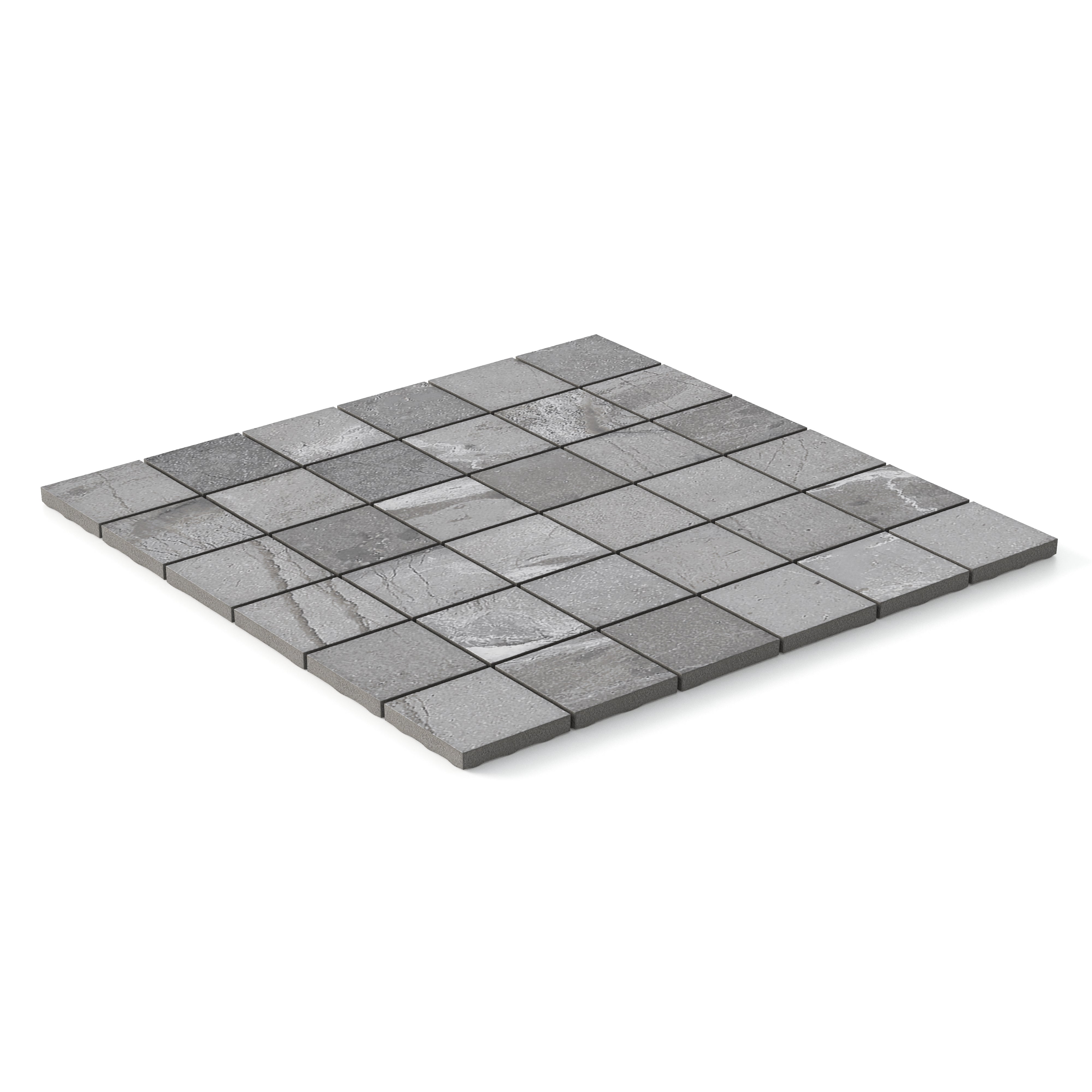 Declan 2x2 Matte Porcelain Mosaic Tile in Iron