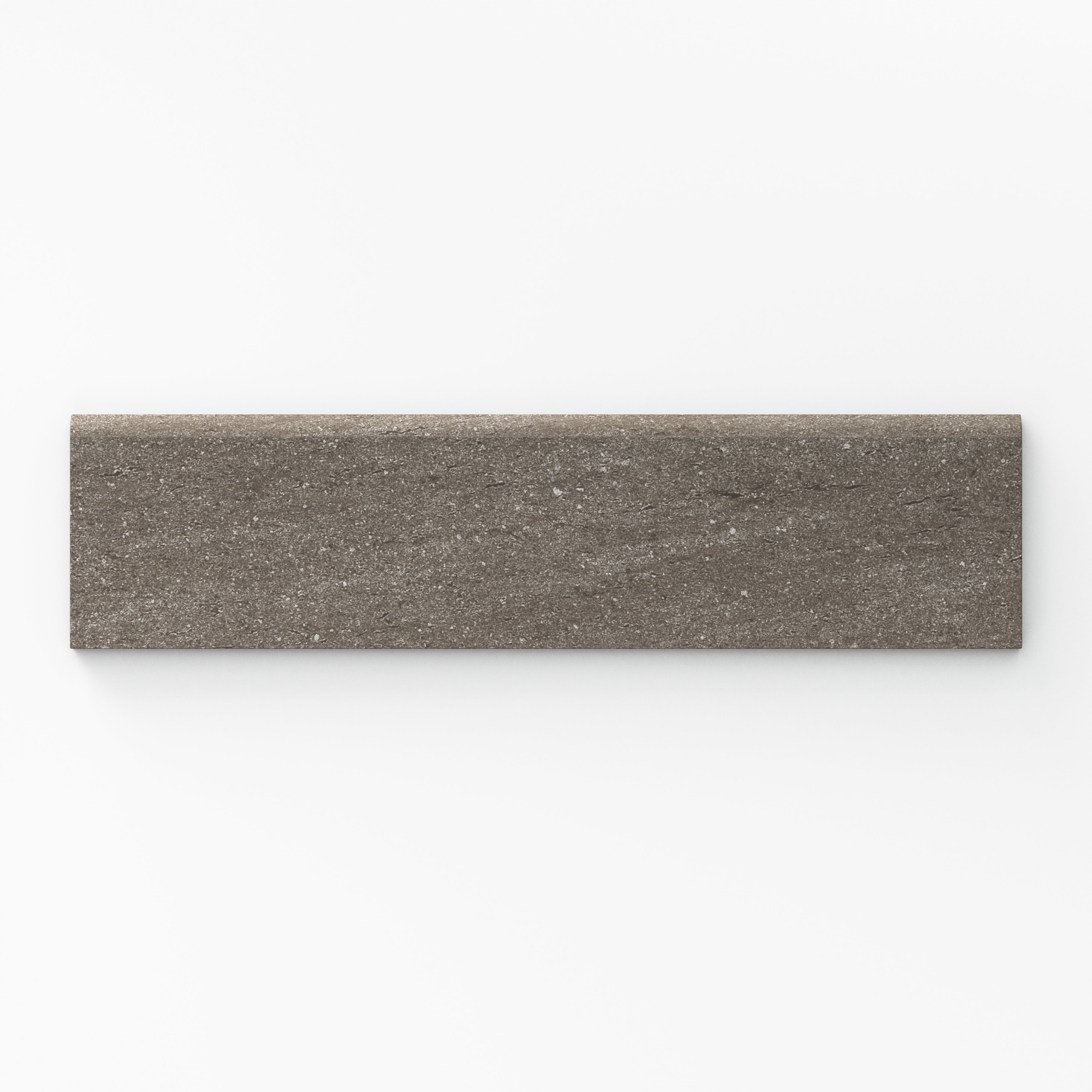Brody 3x12 Matte Porcelain Bullnose Tile in Cliff