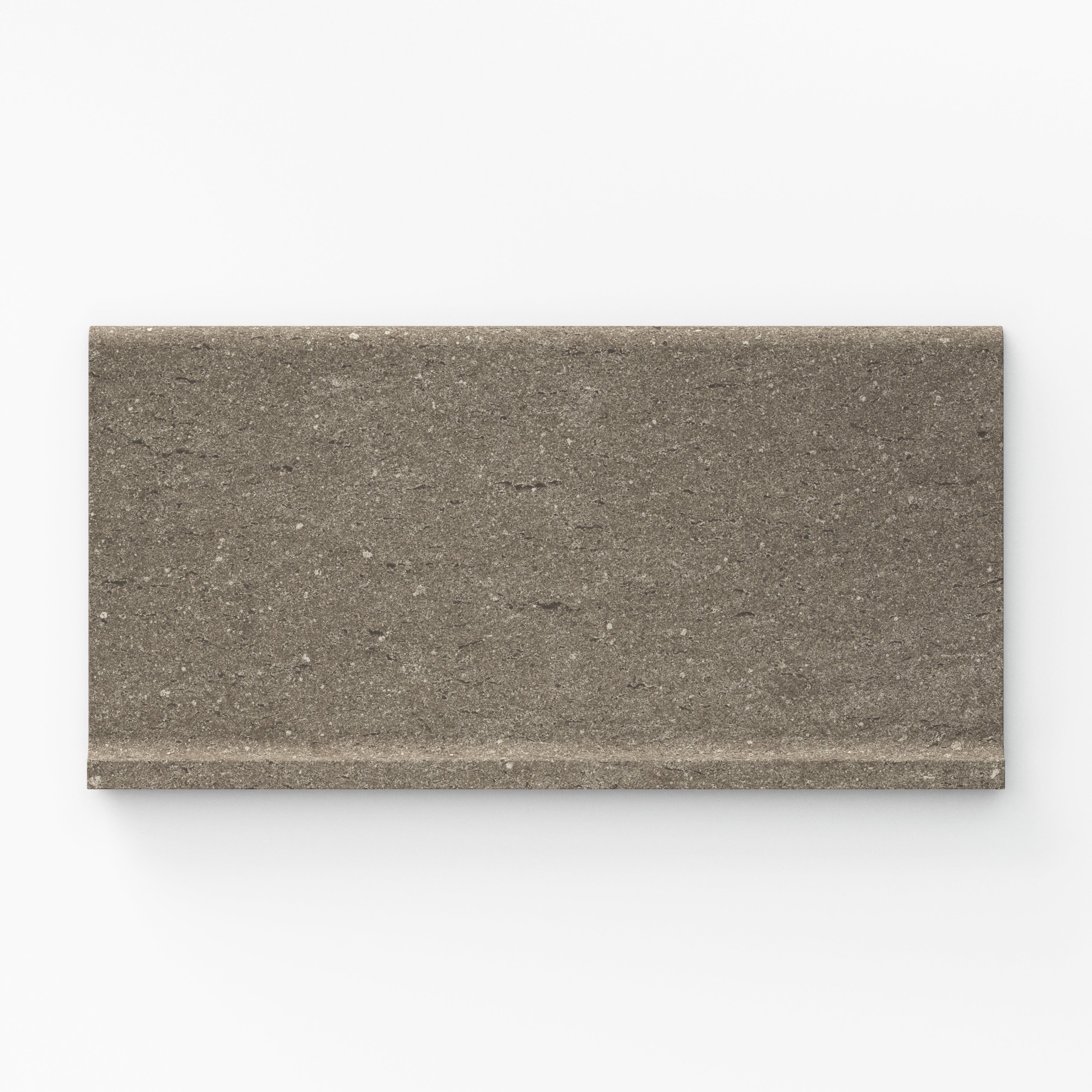 Brody 6x12 Matte Porcelain Cove Base Tile in Smoke