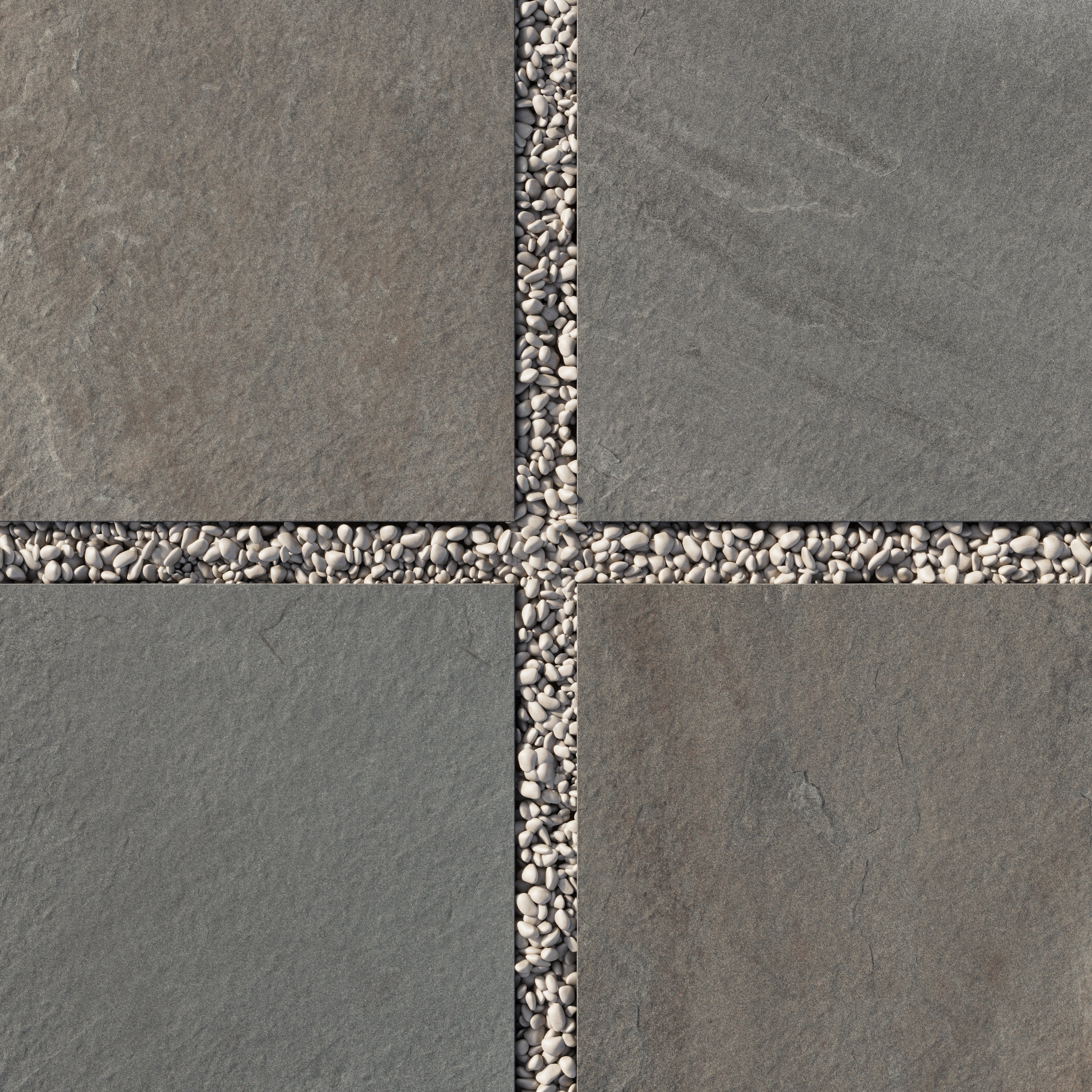 Bowden 24x24 Grip Porcelain 2cm Paver Tile in Multicolor