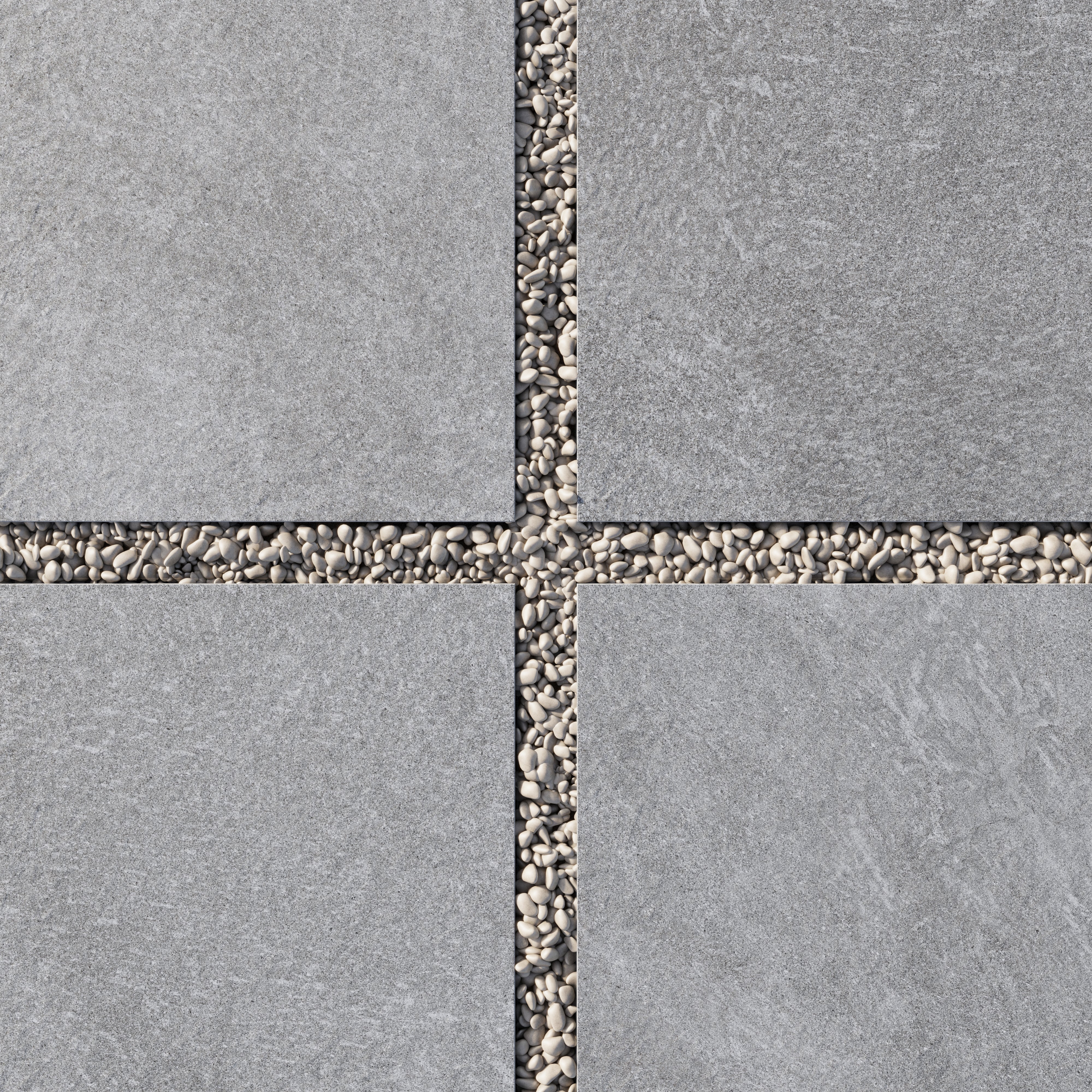 Bowden 24x24 Grip Porcelain 2cm Paver Tile in Slate