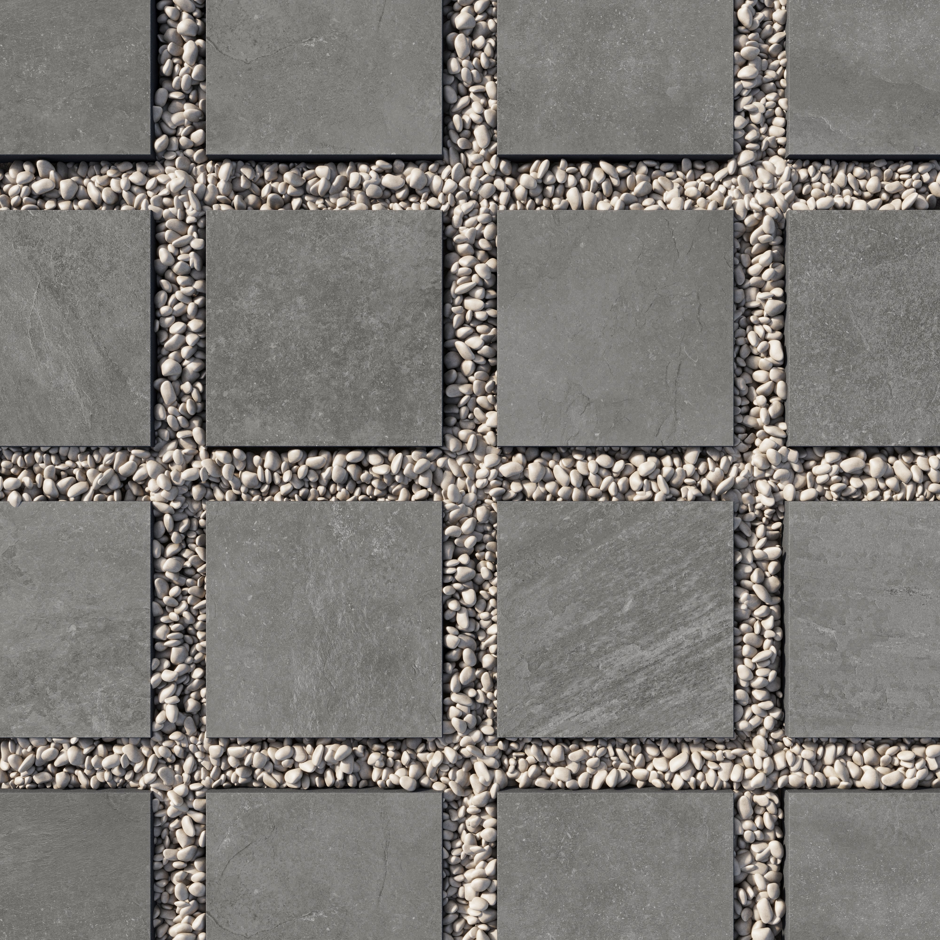 Wren 12x12 Grip Porcelain 2cm Paver Tile in Charcoal
