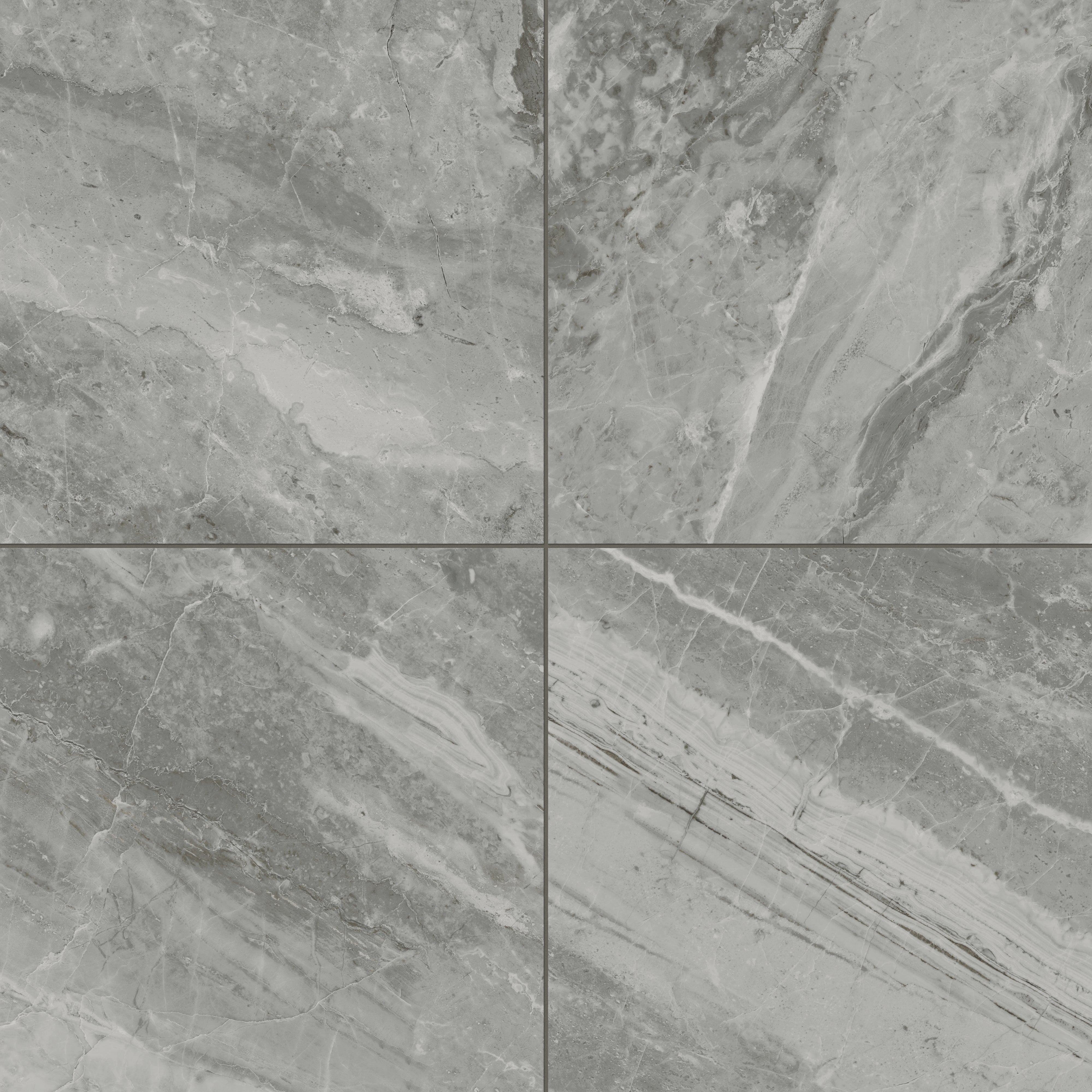 Blair 24x24 Matte Porcelain Tile in Oniciata Grey