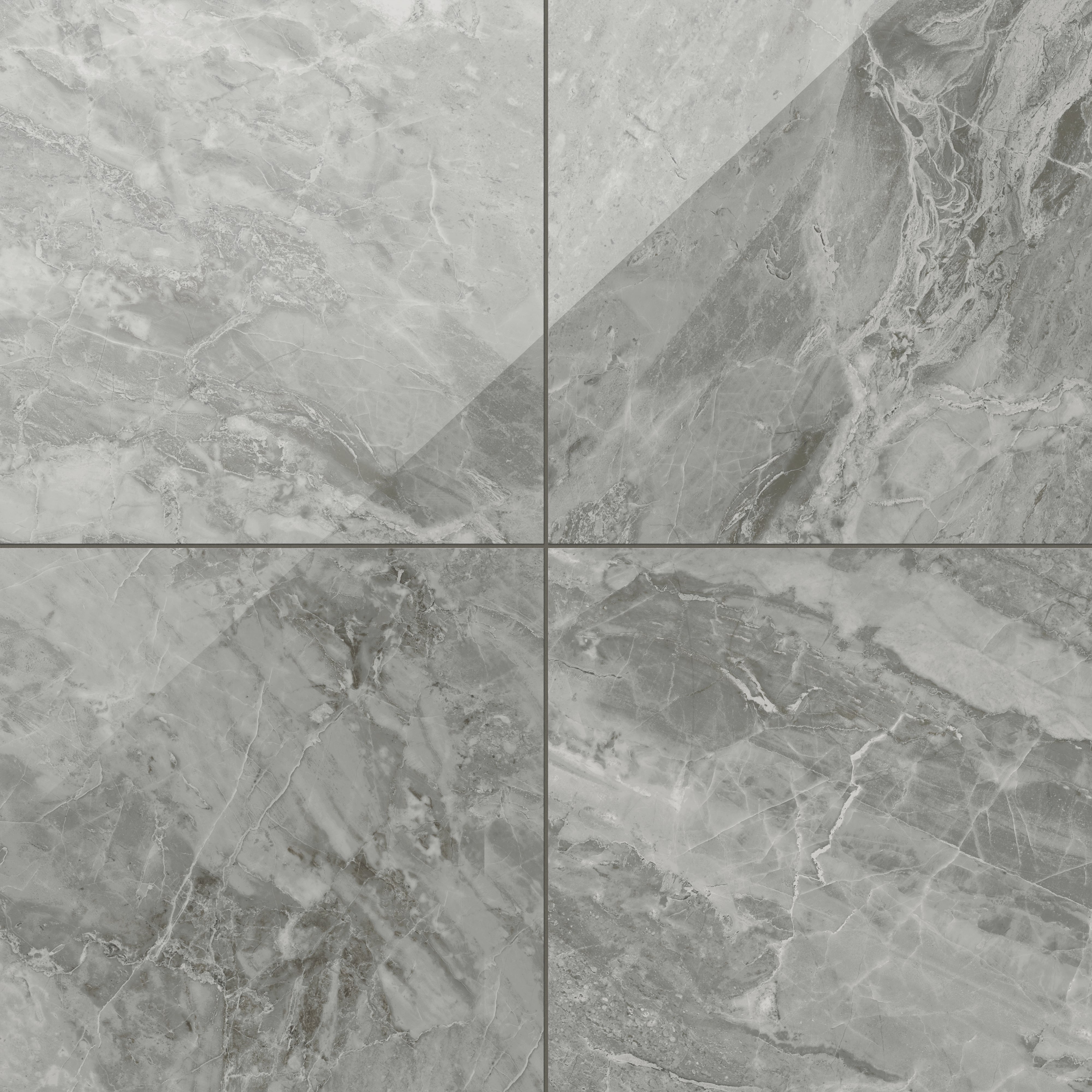 Blair 24x24 Polished Porcelain Tile in Oniciata Grey