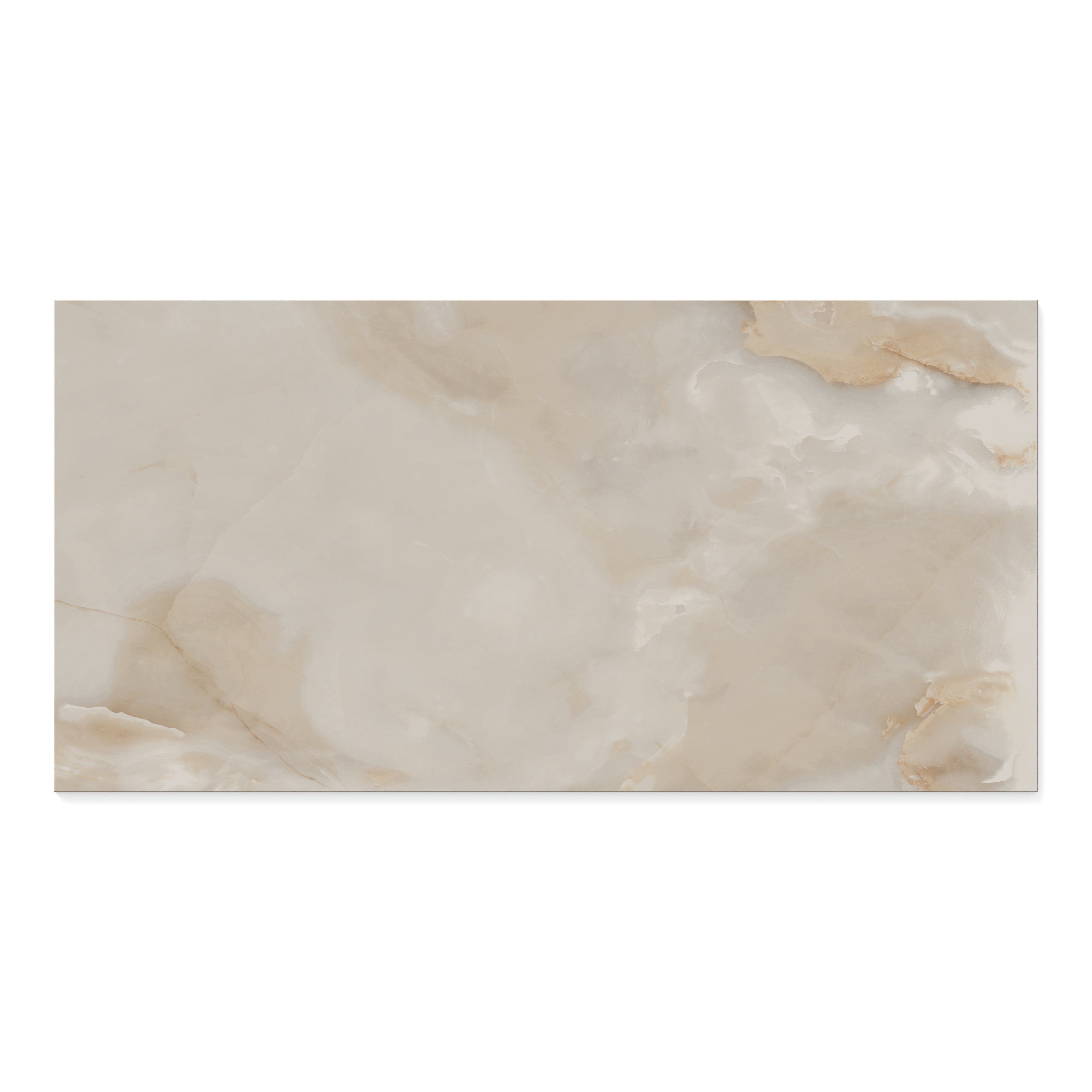 Astrid 24x48 Polished Porcelain Tile in Sand
