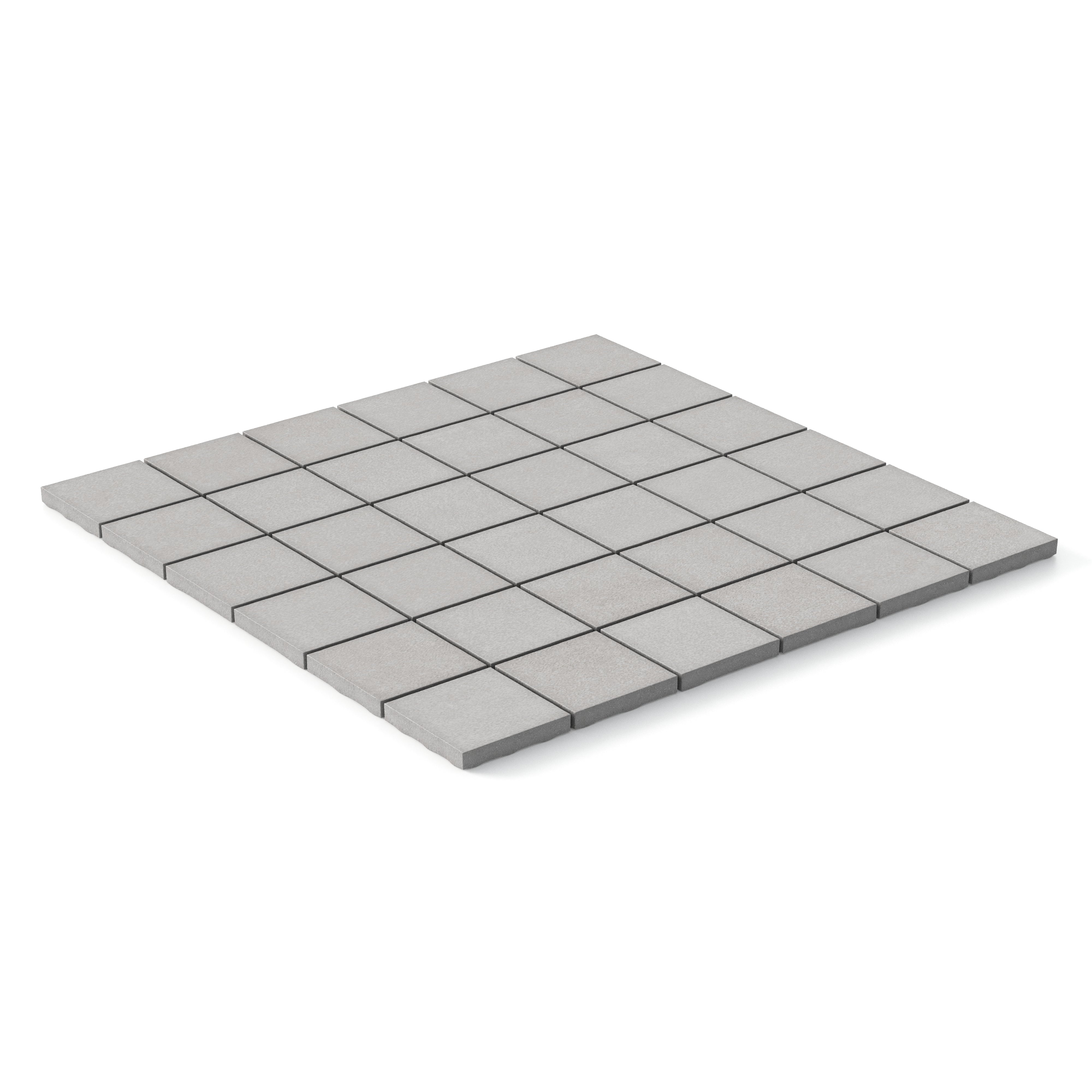 Wyatt 2x2 Matte Porcelain Mosaic Tile in Fog
