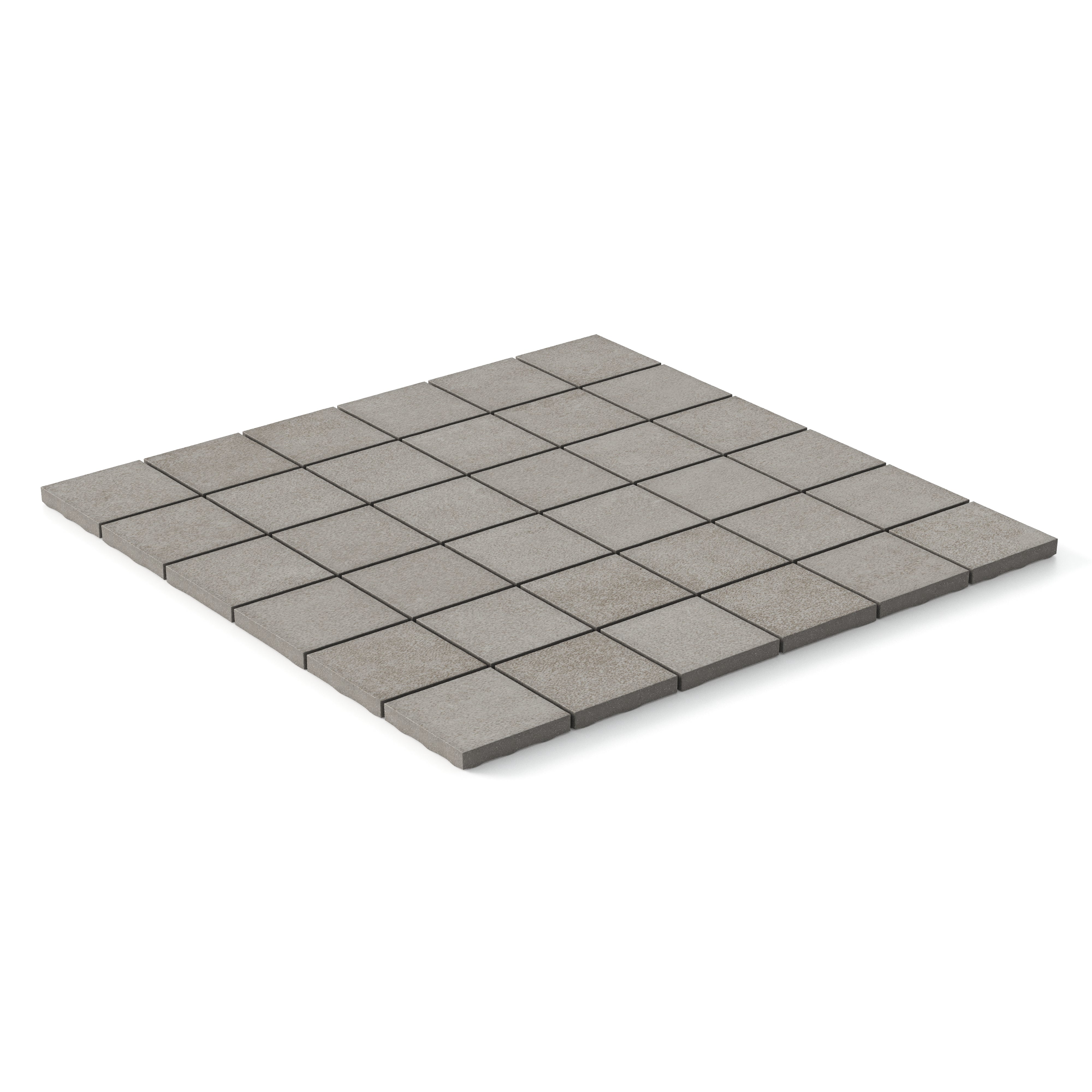 Wyatt 2x2 Matte Porcelain Mosaic Tile in Stone
