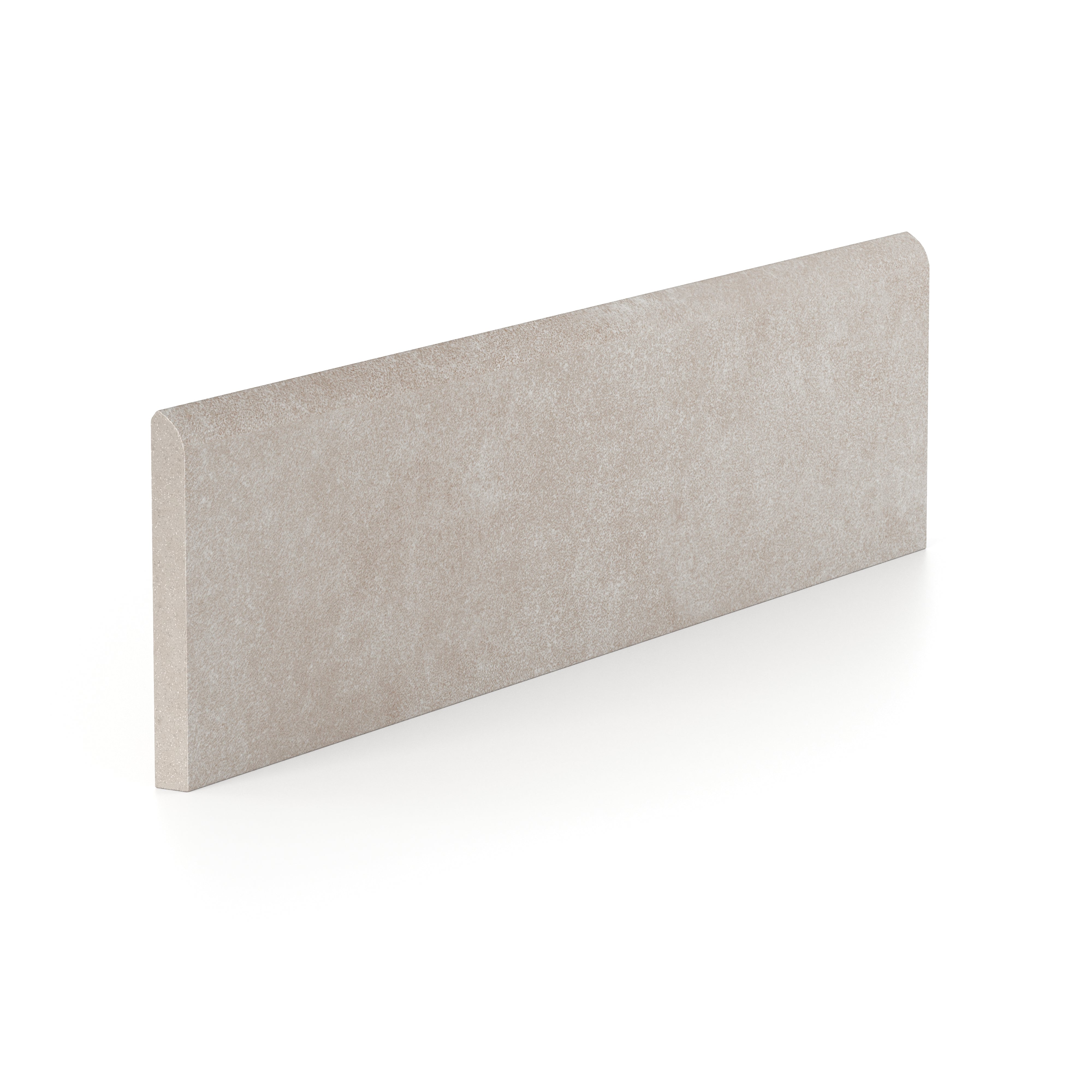 Wyatt 3x12 Matte Porcelain Bullnose Tile in Ash