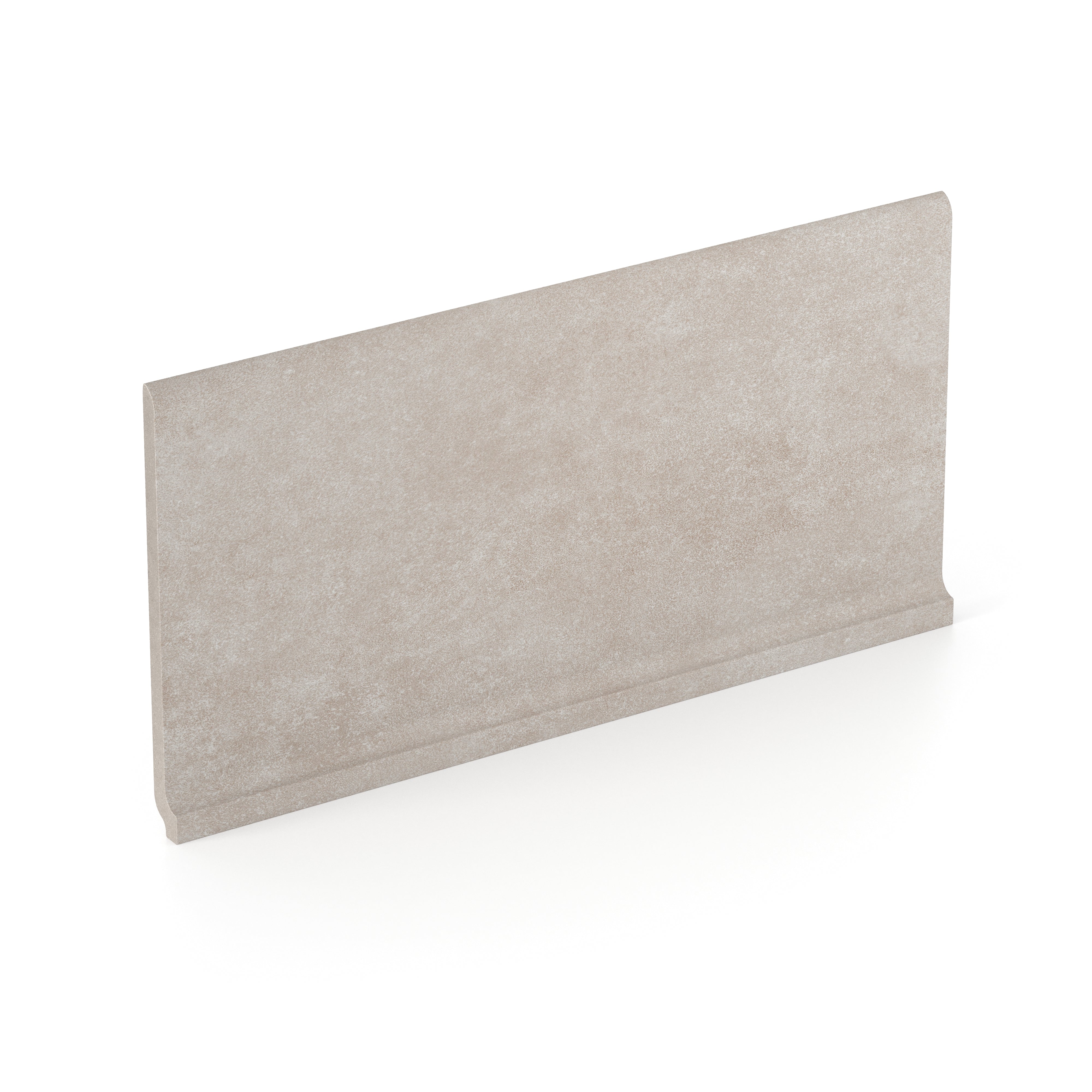 Wyatt 6x12 Matte Porcelain Cove Base Tile in Ash