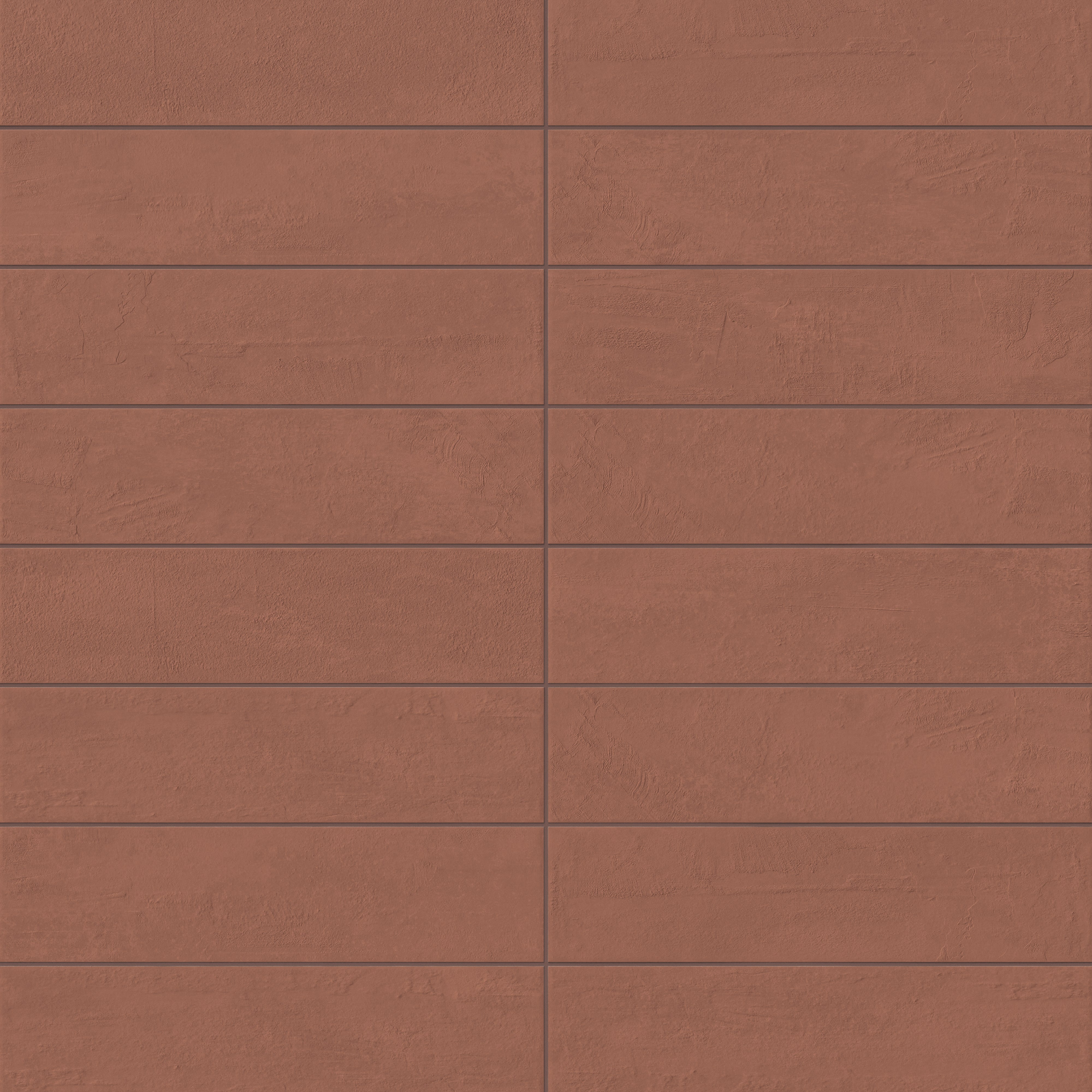 Dax 6x24 Matte Porcelain Tile in Rust