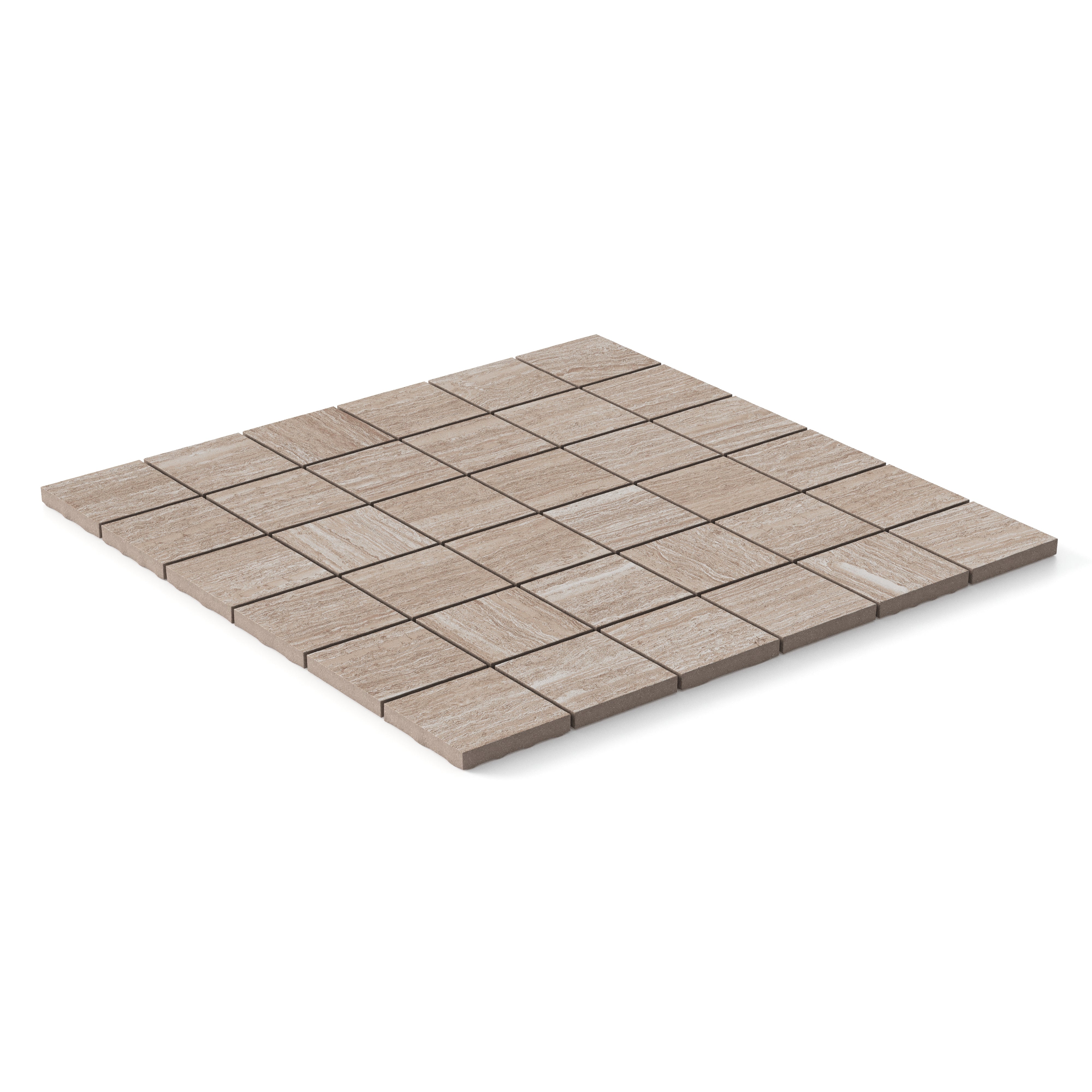 Hendrix 2x2 Matte Porcelain Mosaic Tile in Almond