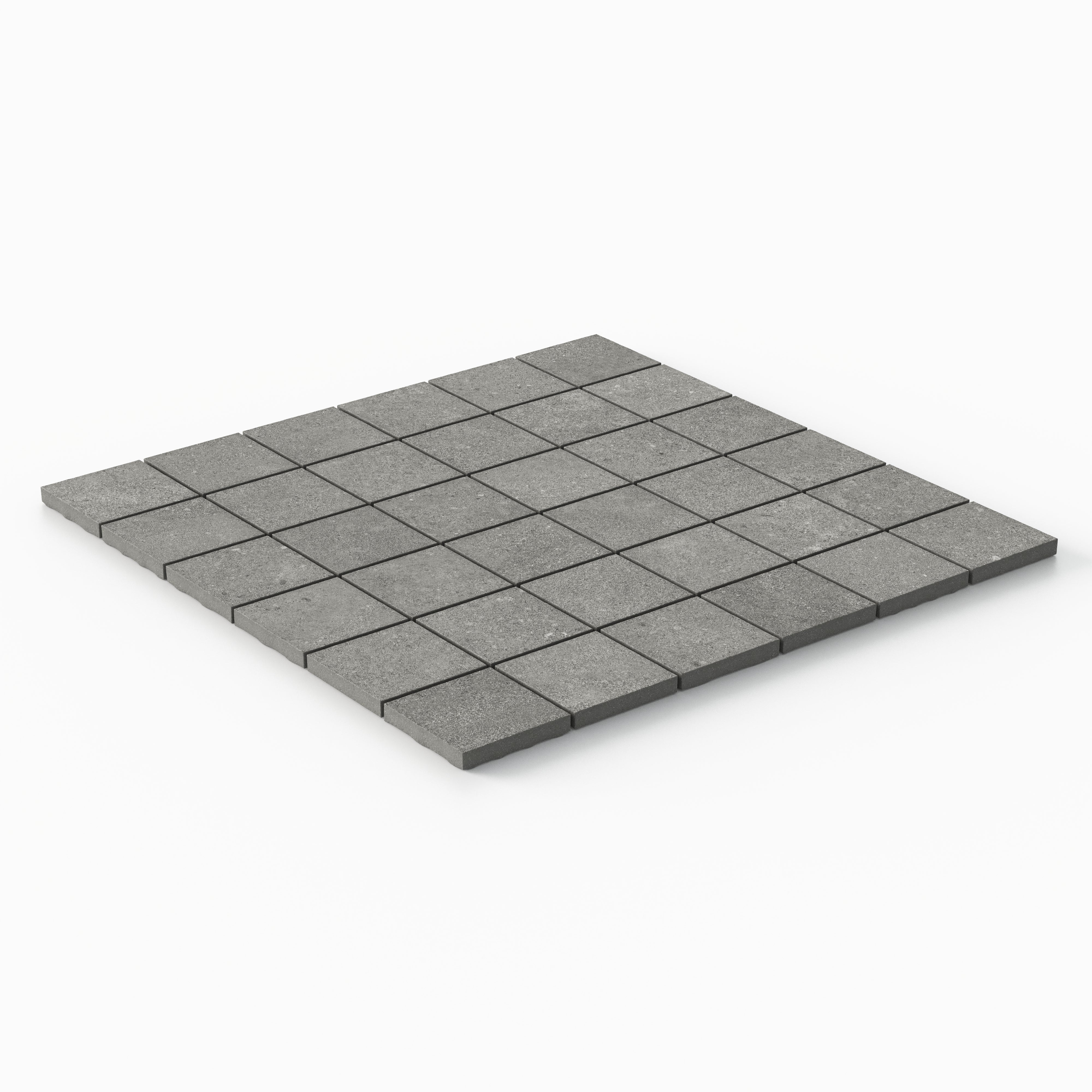 Shea 2x2 Matte Porcelain Mosaic Tile in Smoke