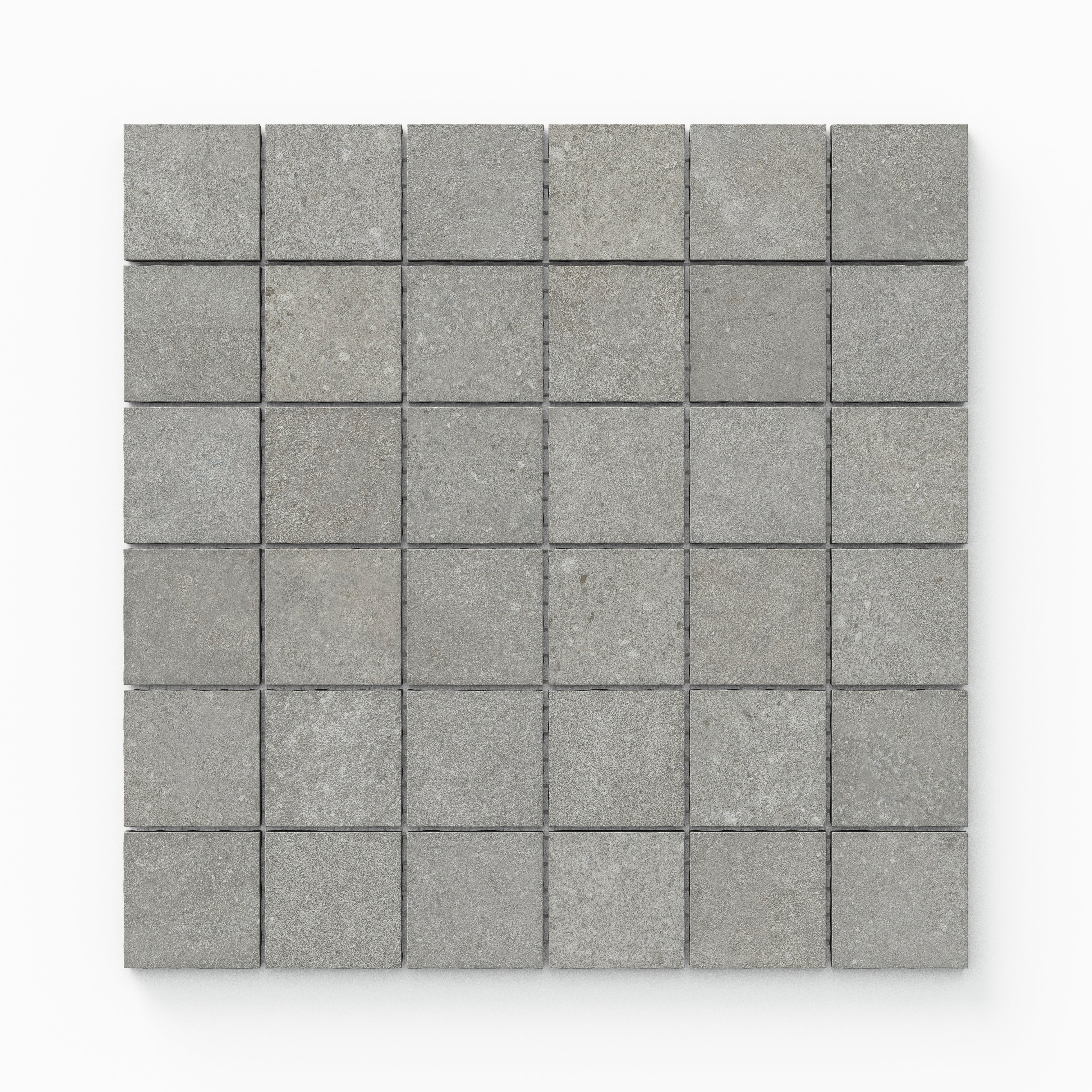 Shea 2x2 Matte Porcelain Mosaic Tile in Stone