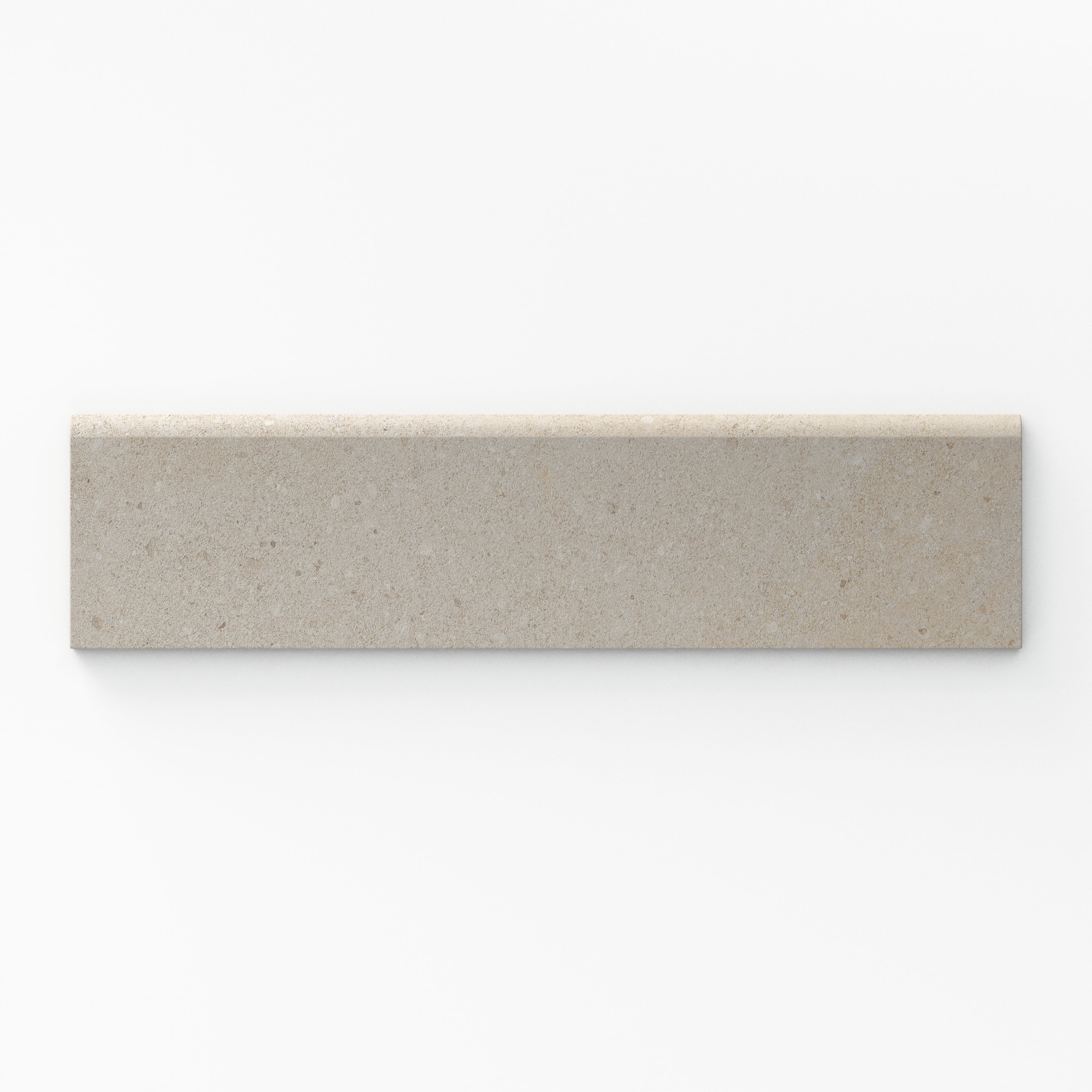 Shea 3x12 Matte Porcelain Bullnose Tile in Dune