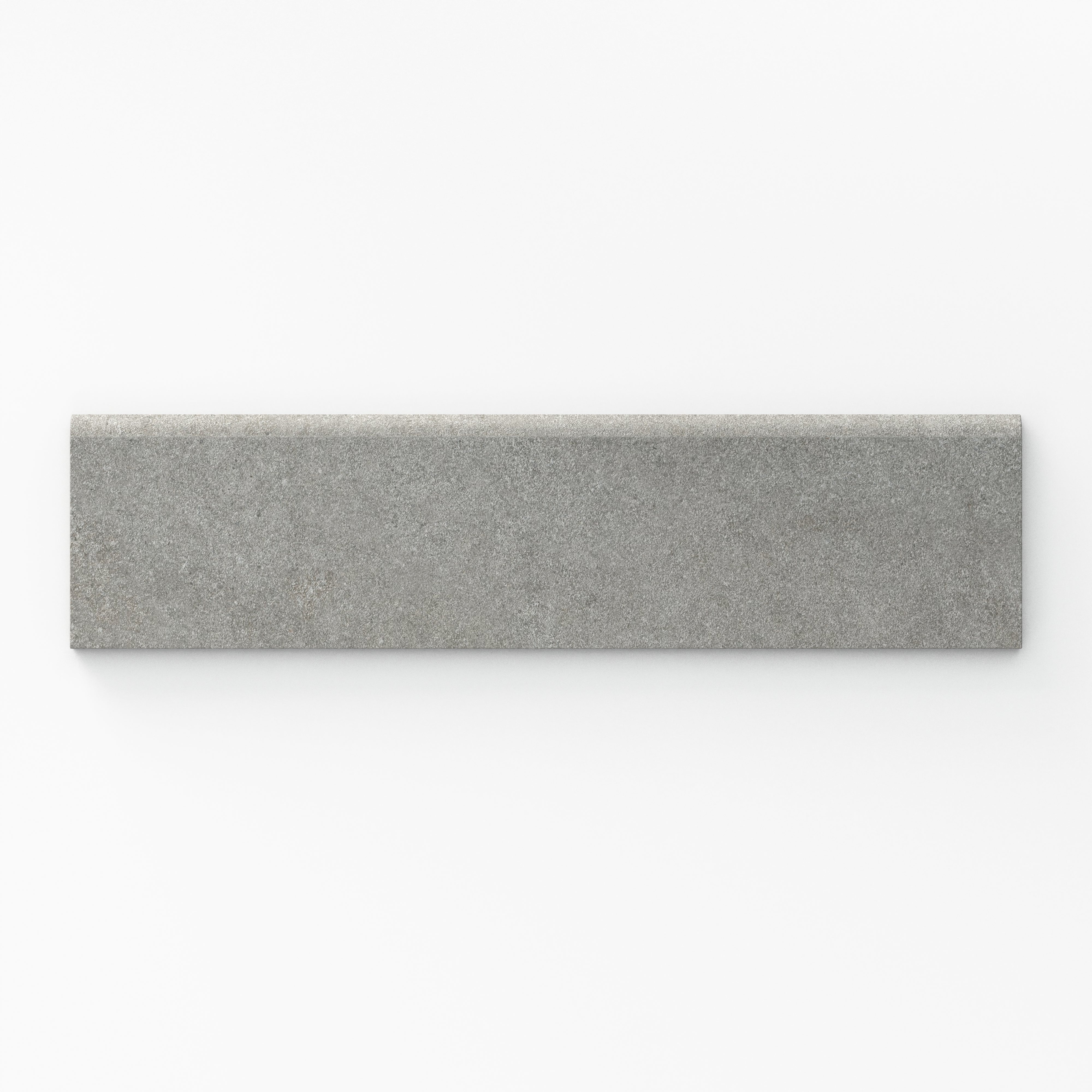 Shea 3x12 Matte Porcelain Bullnose Tile in Stone