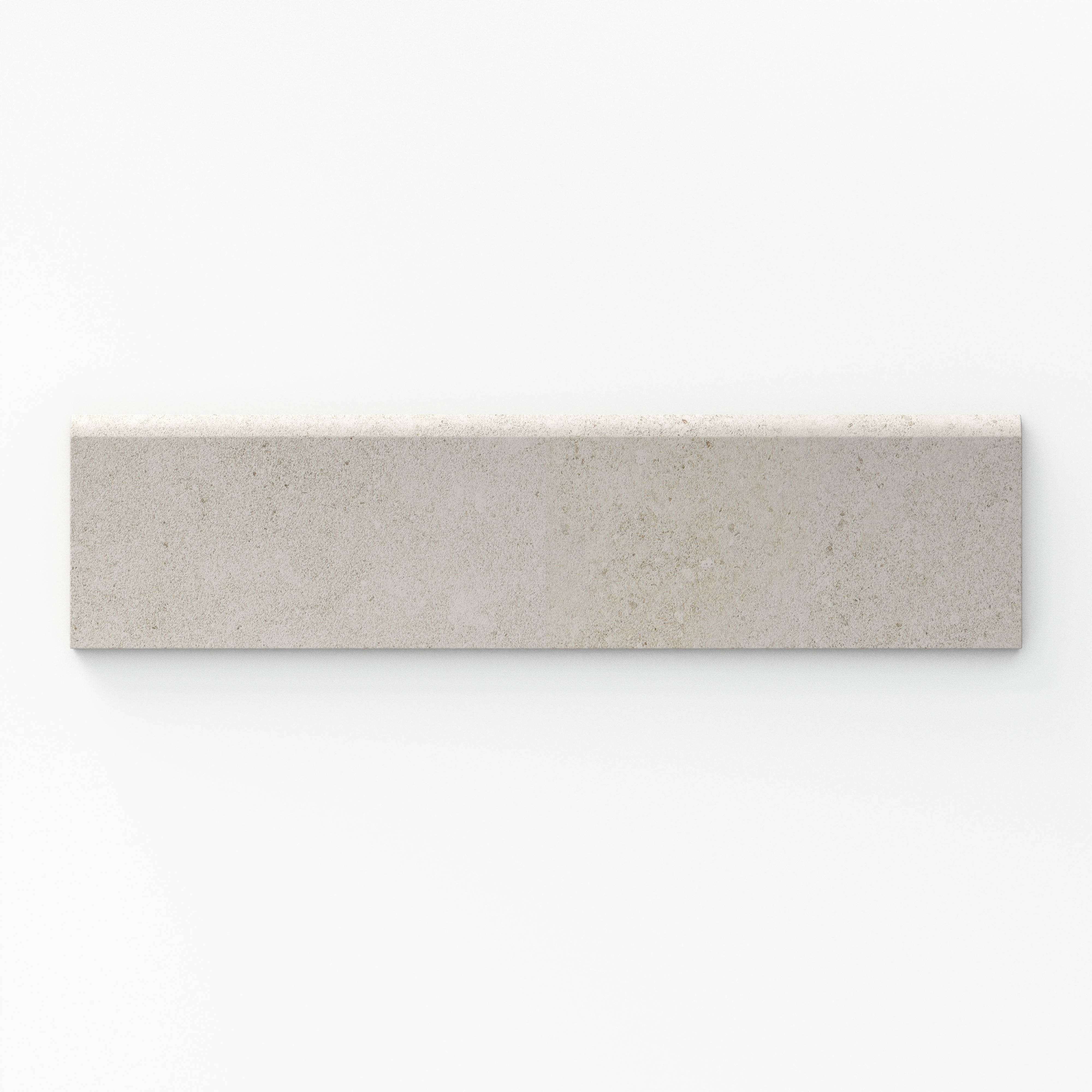 Shea 3x12 Matte Porcelain Bullnose Tile in Sand