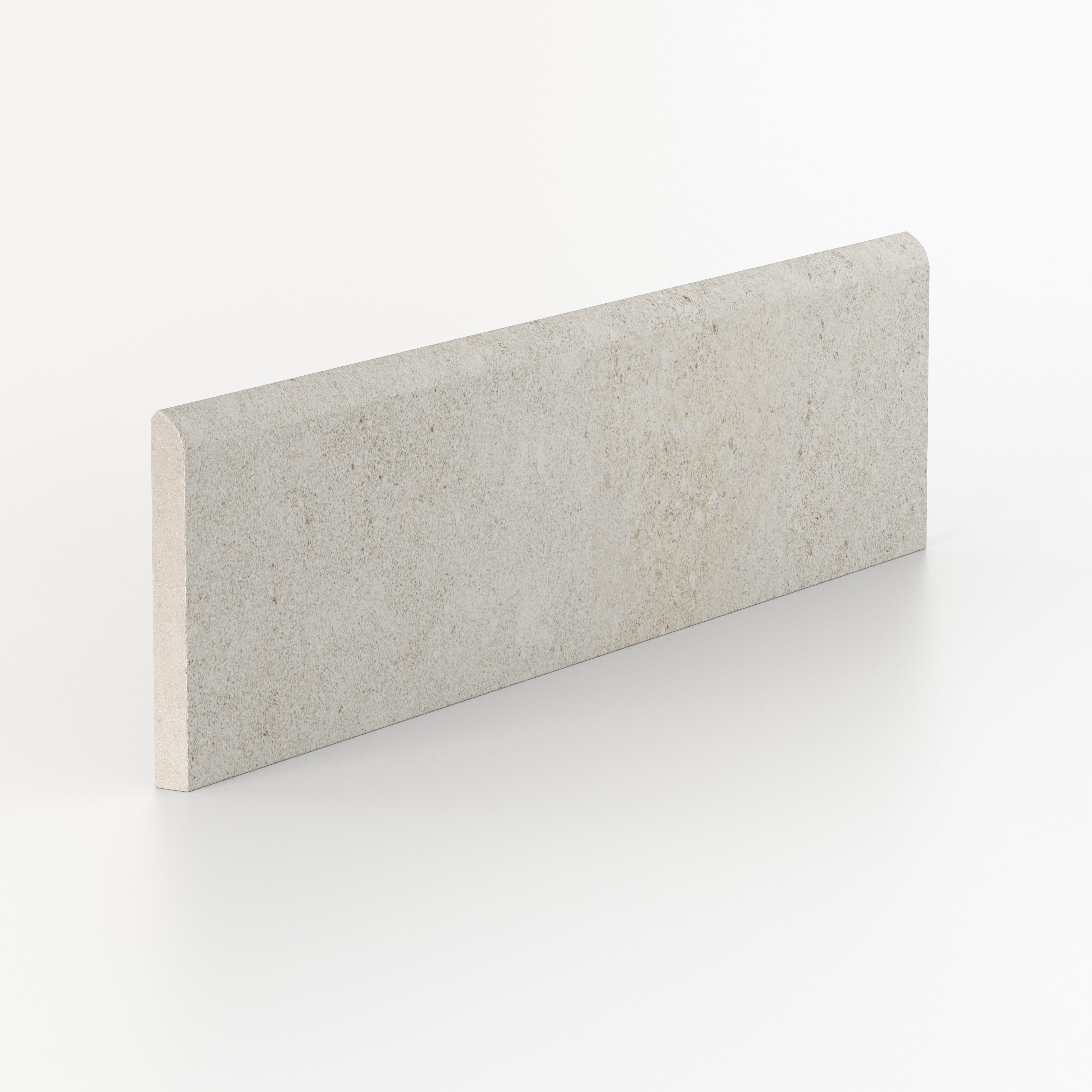 Shea 3x12 Matte Porcelain Bullnose Tile in Sand