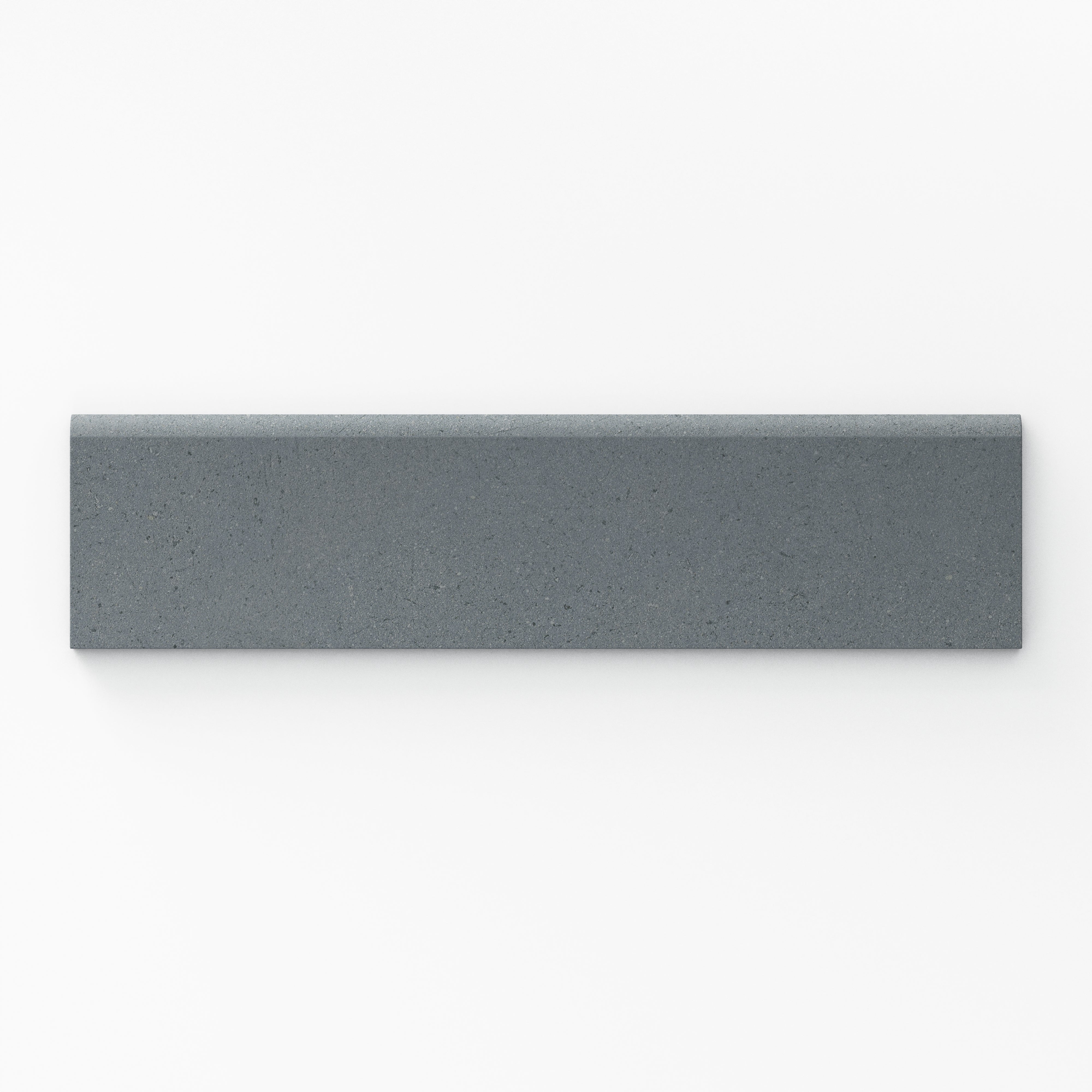 Palmer 3x12 matte porcelain bullnose tile in ocean blue, highlighting a rich blue tone with smooth edges for a clean finish.