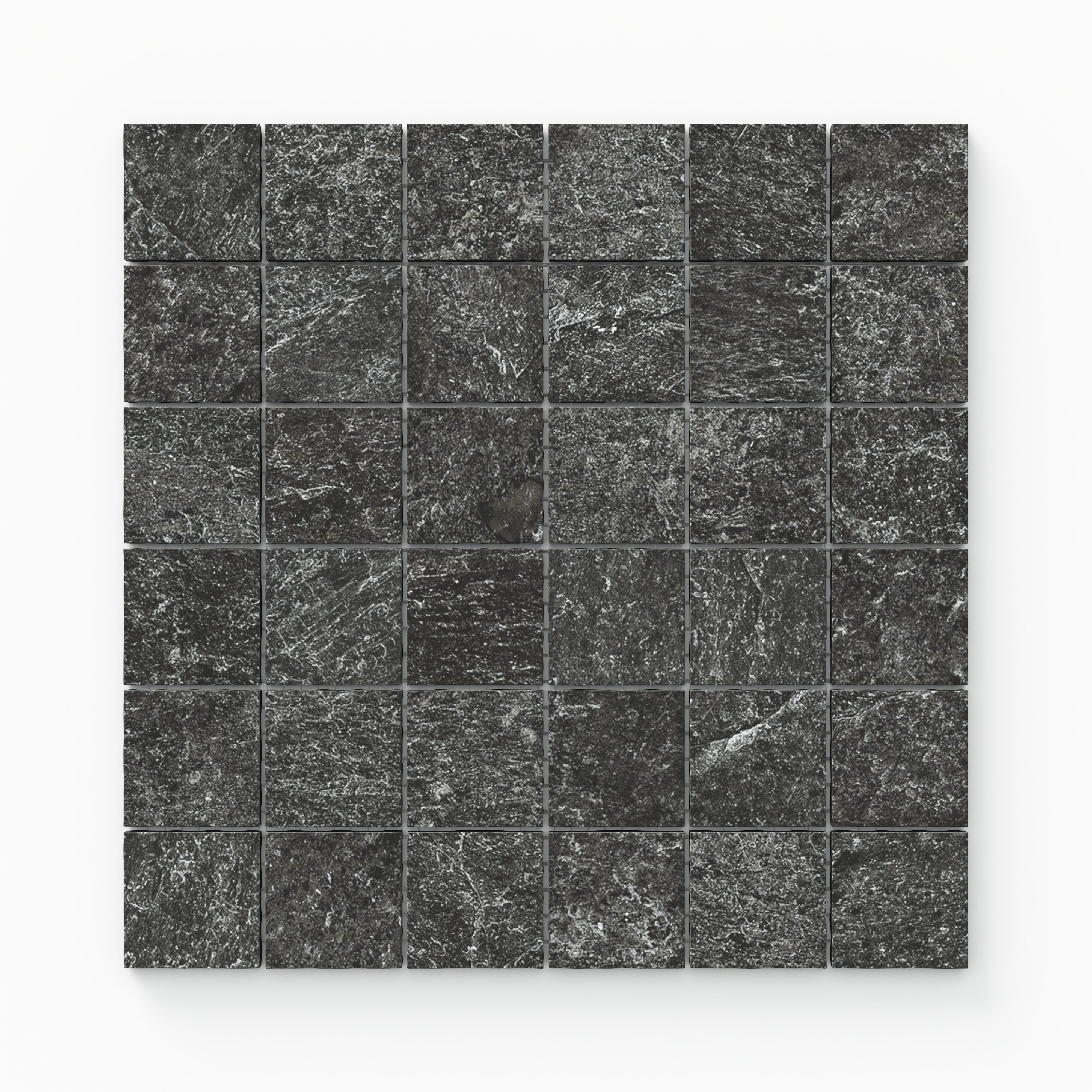 Dawson 2x2 Matte Porcelain Mosaic Tile in Charcoal