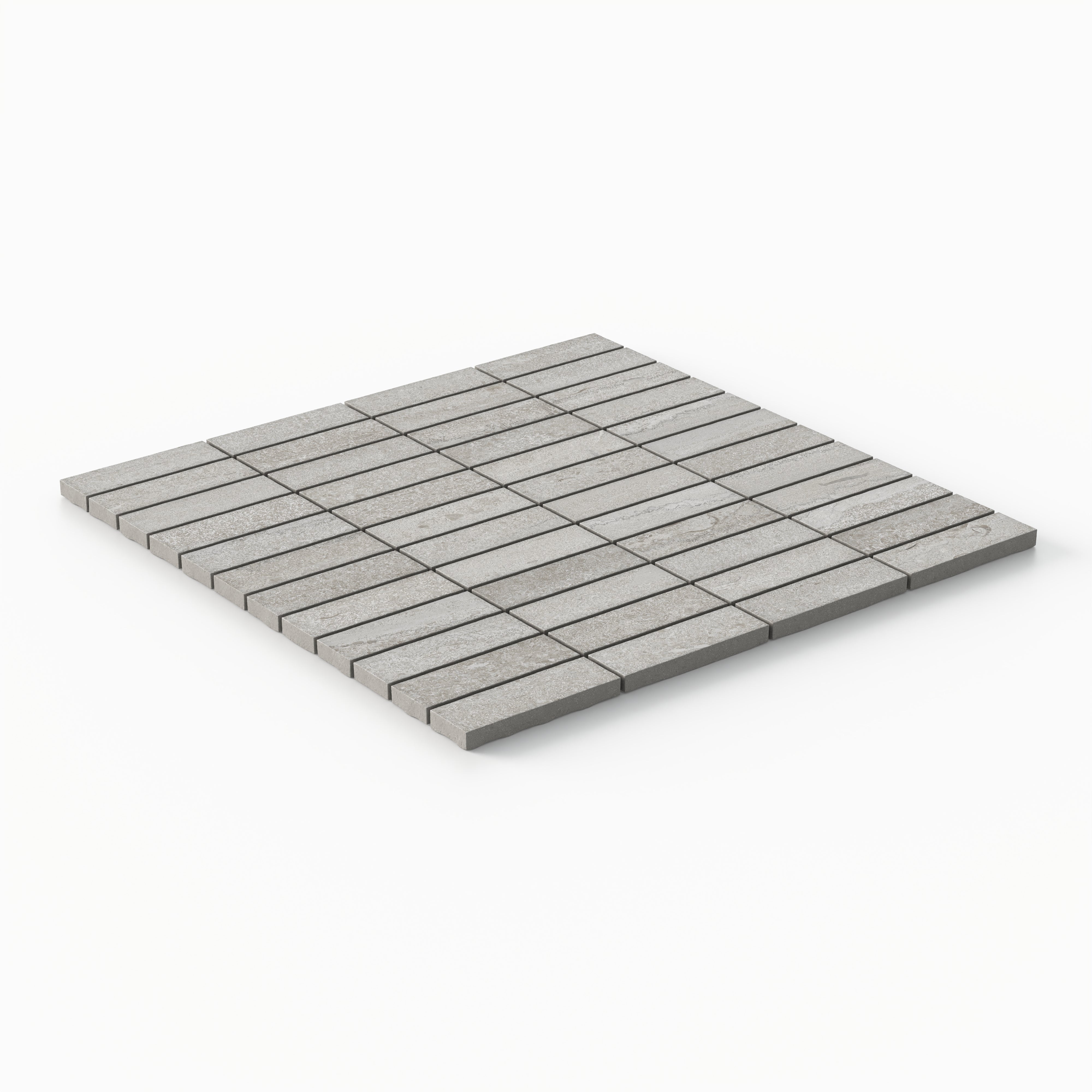 Tatum 1x3 Matte Porcelain Mosaic Tile in Vein-Cut Dune