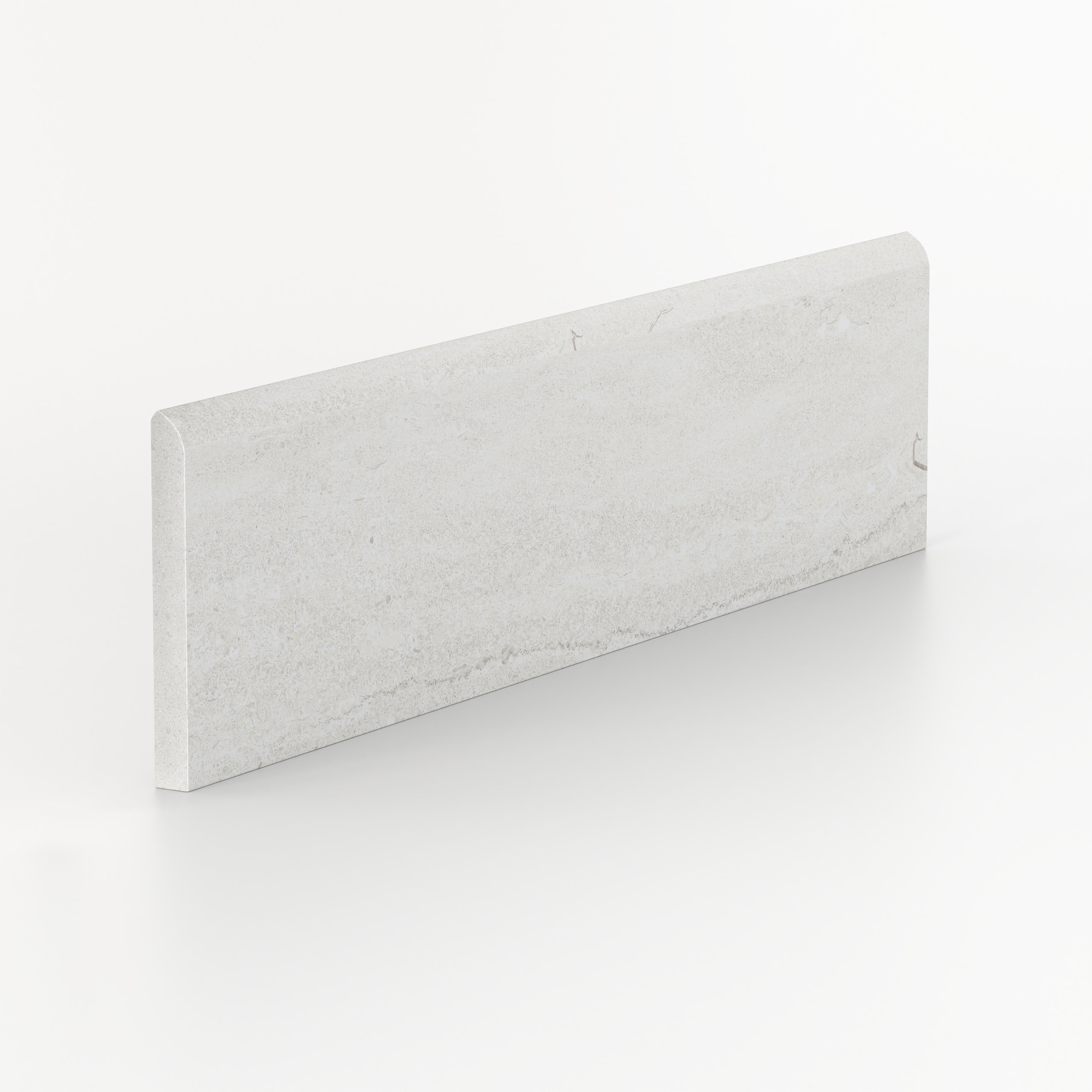 Tatum 3x12 Matte Porcelain Bullnose Tile in Vein-Cut Straw