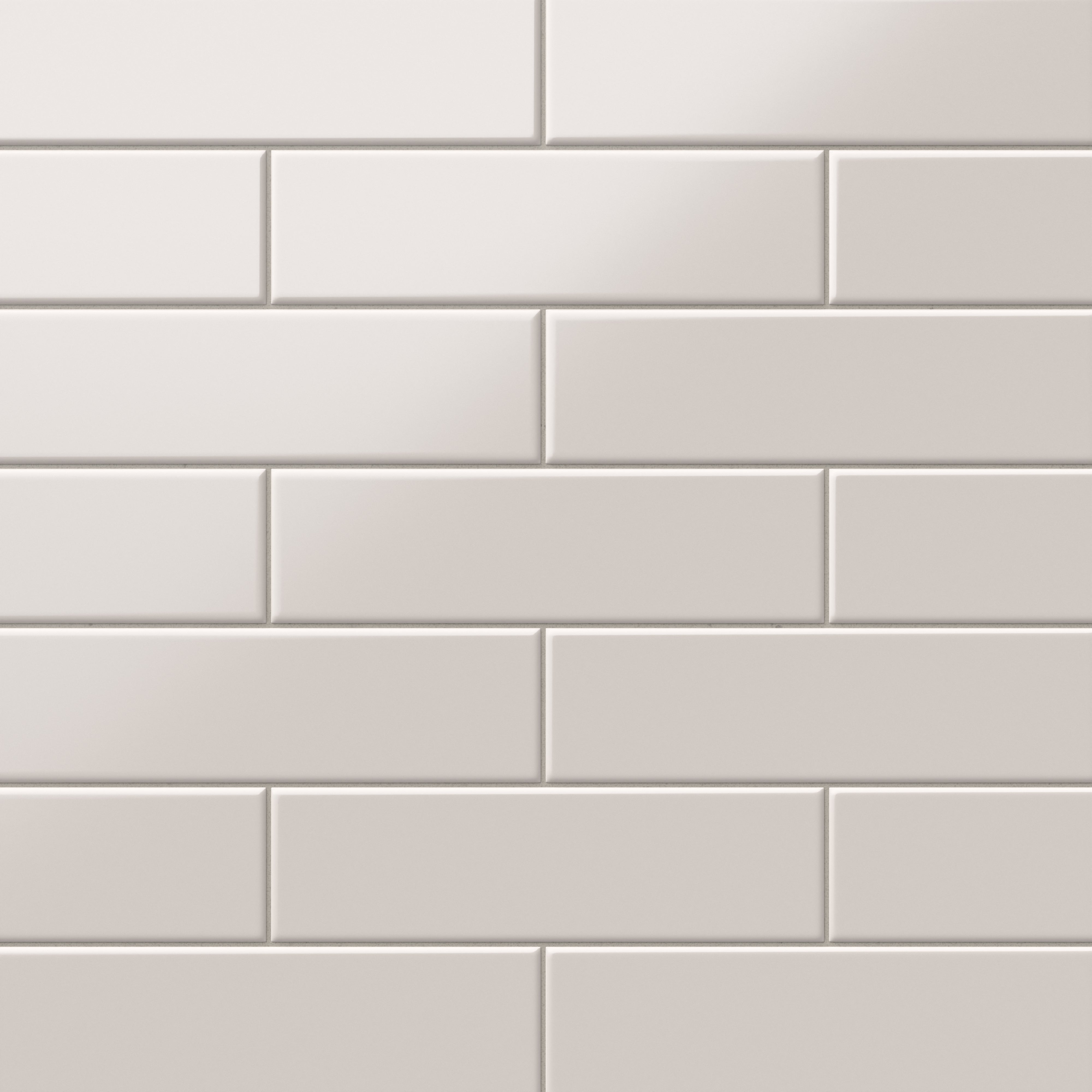 Polly Beige 3x10 satin ceramic tiles offer a soft, matte finish with a neutral tone, ideal for creating timeless, understated elegance in any space.