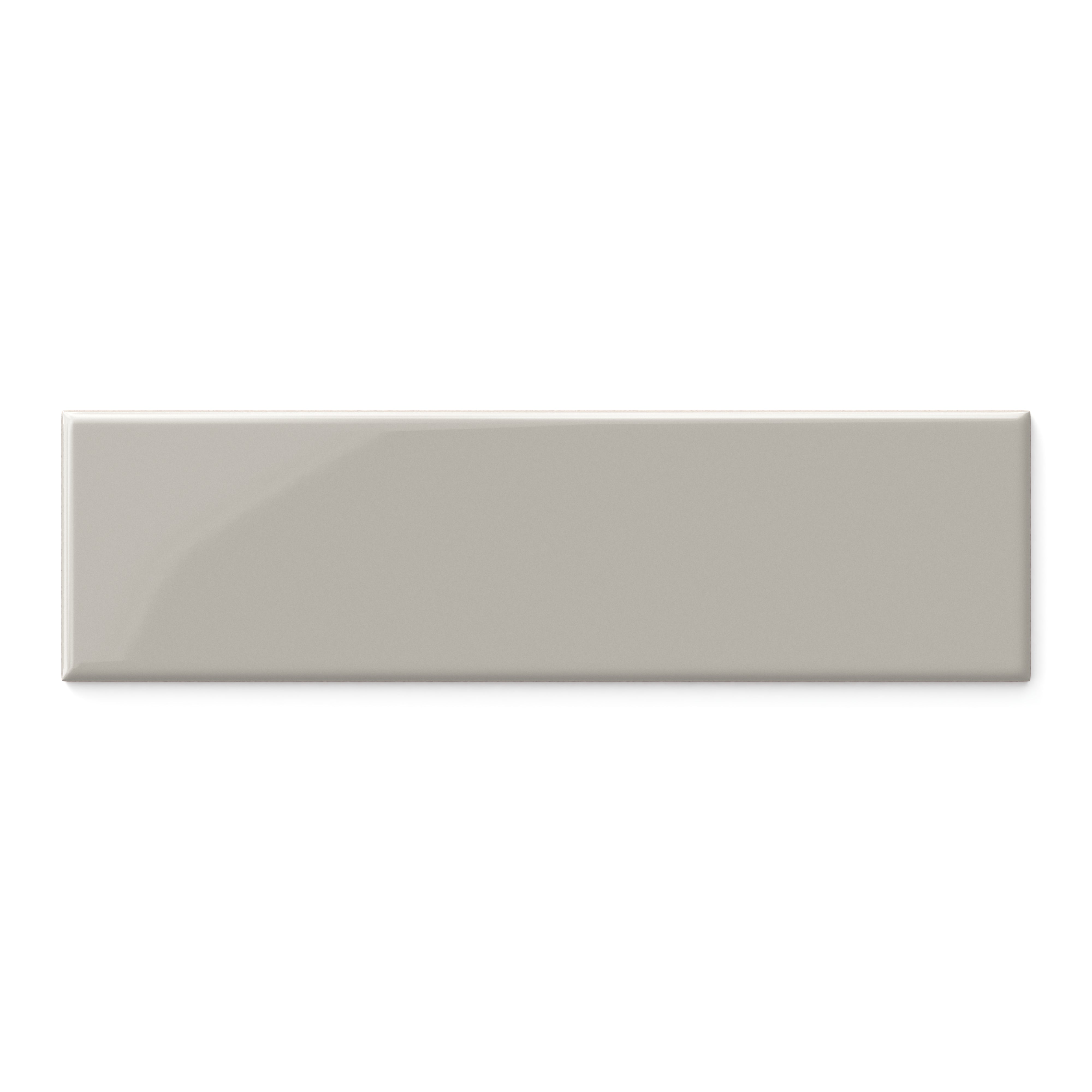 Polly 3x10 Glossy Ceramic Tile in Grey