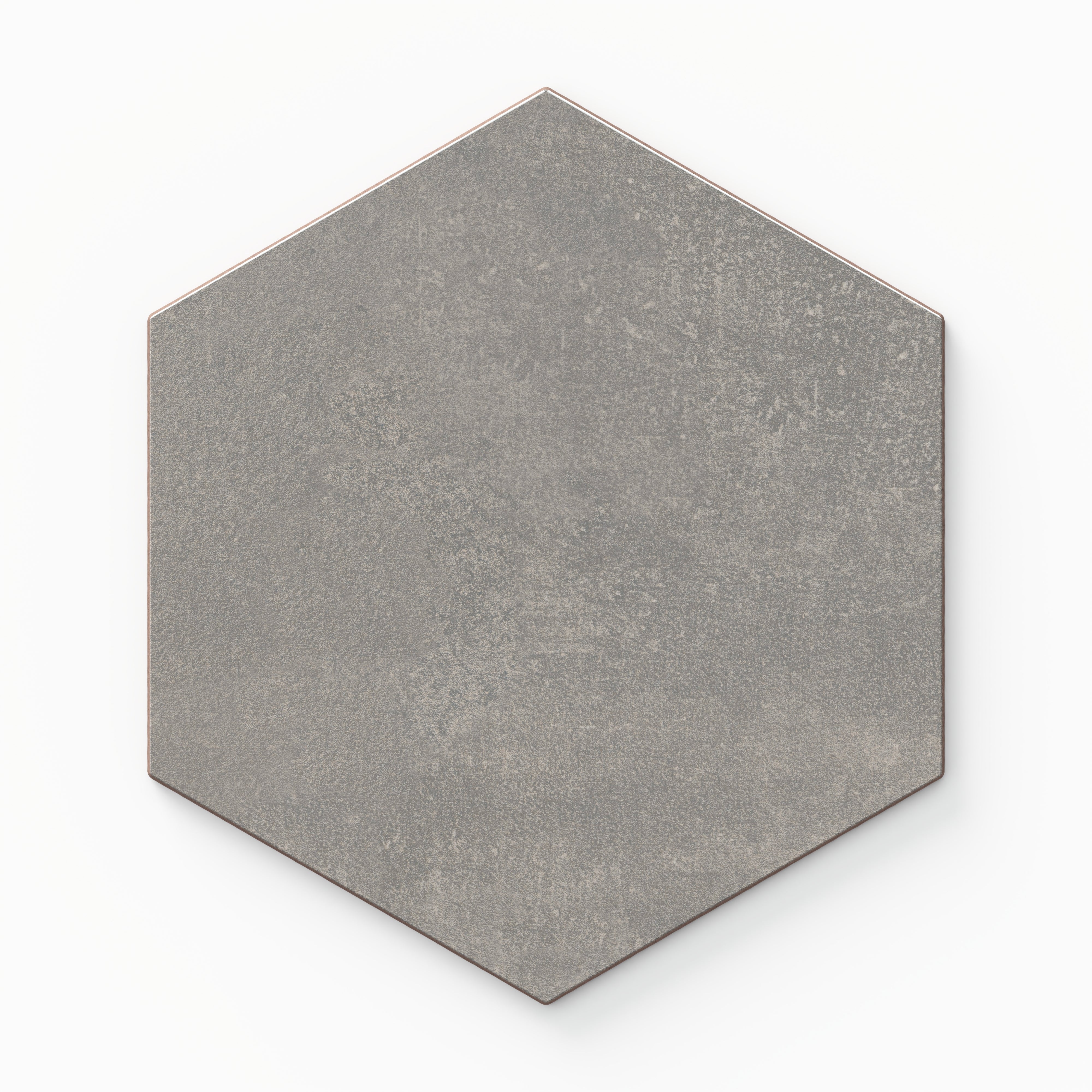 Adrian 7 x 8 Matte Hexagon in Smoke Sample