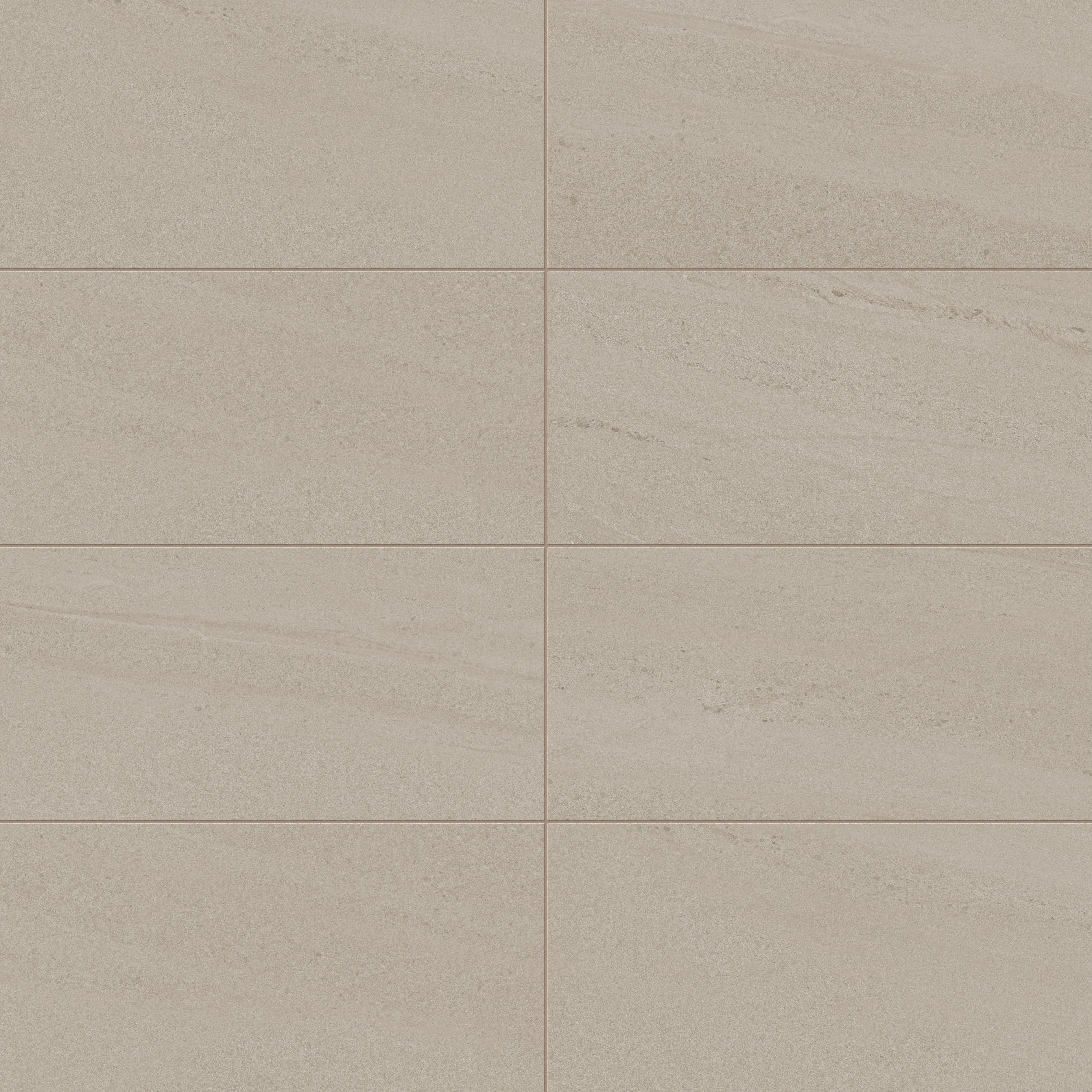 Bryce Dune 12x24 Satin Porcelain Tile showcasing a warm beige tone with delicate linear textures, ideal for sophisticated interiors.
