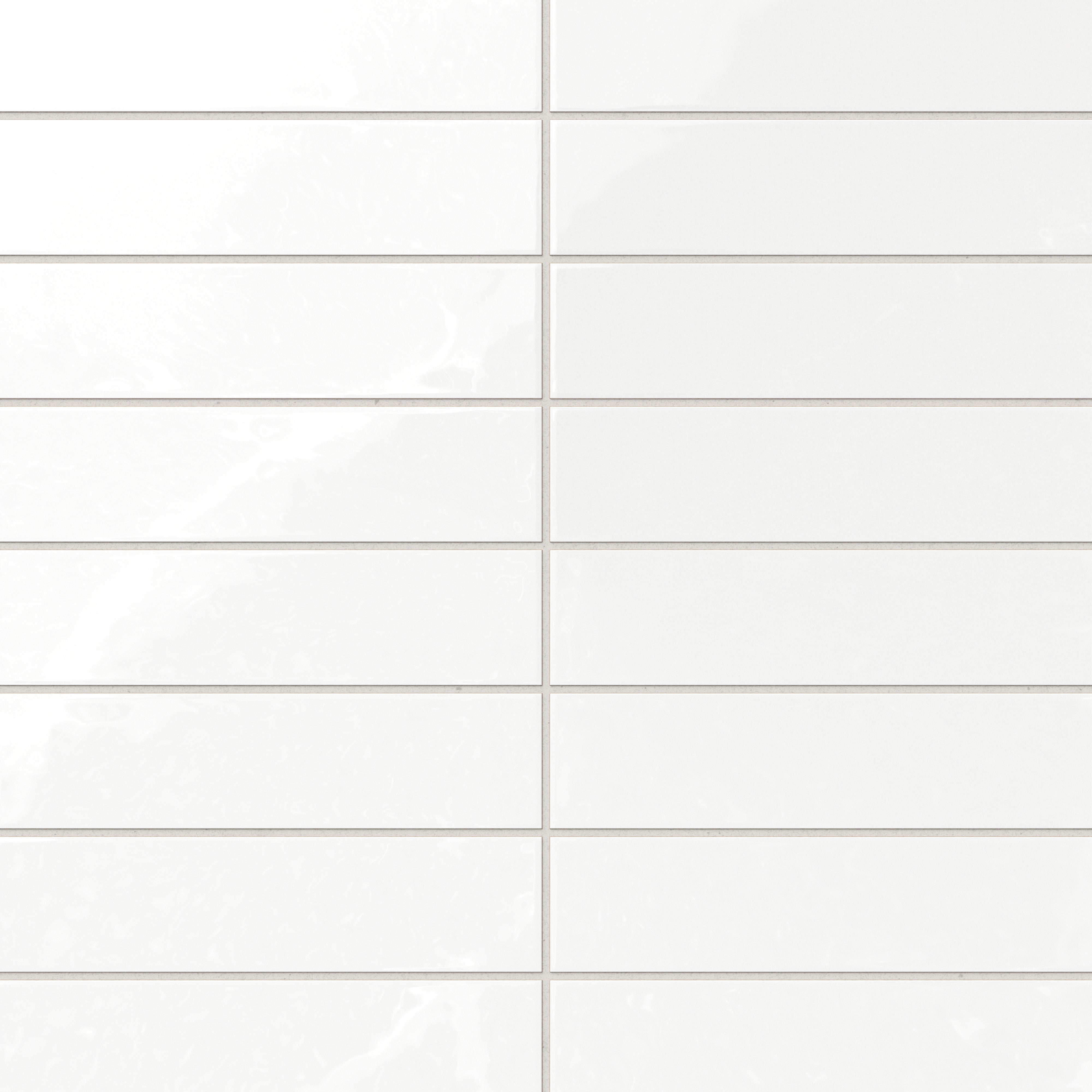 Madilyn 3x12 glossy ceramic tile in pearl white, featuring a polished and luminous surface for timeless elegance in interiors.