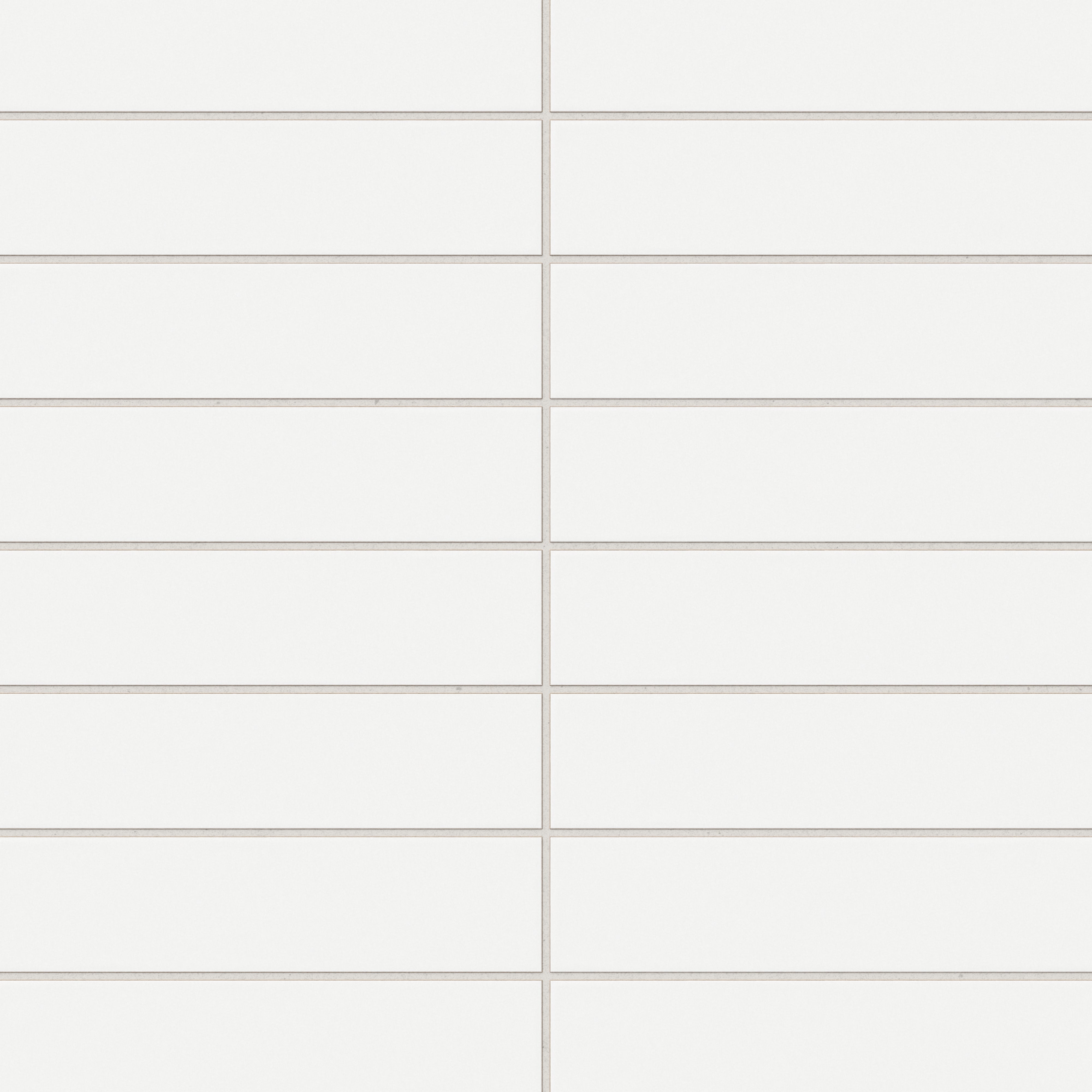 Matte white Madilyn Pearl 3x12 ceramic tiles showcasing a clean and refined surface, ideal for minimalist and elegant spaces.