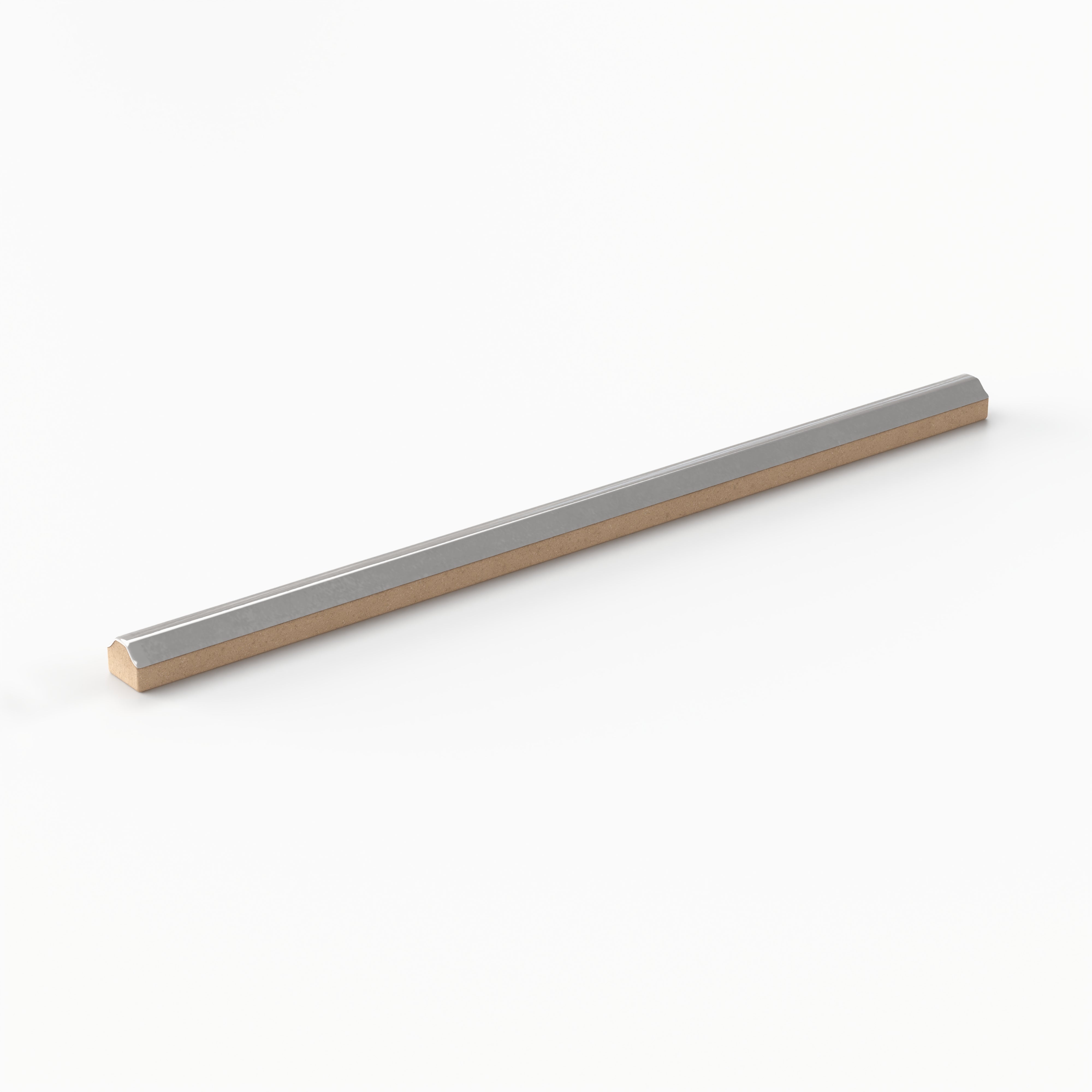 Josie 0.5x10 Pencil Glossy Ceramic Tile in Fog