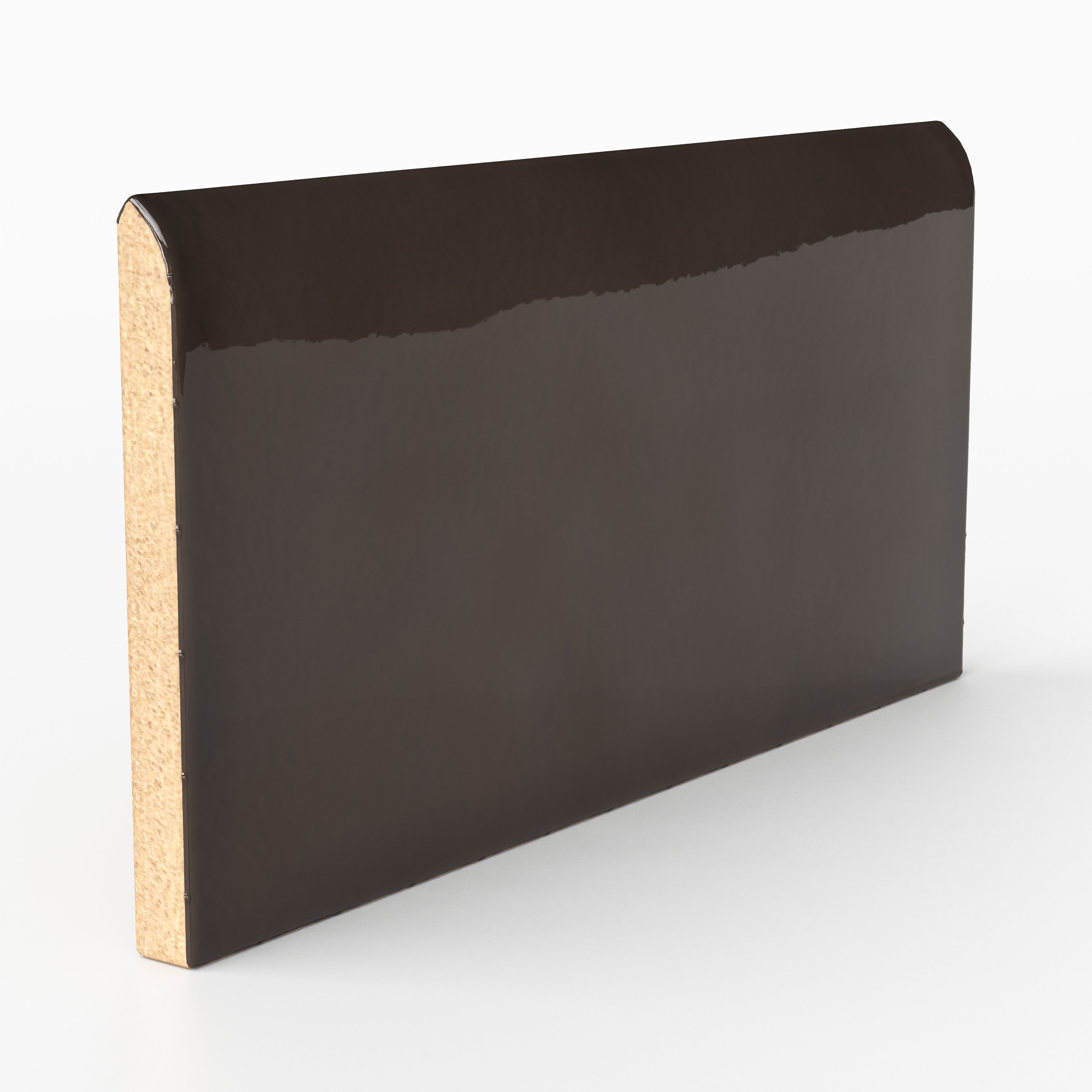 Mikayla 2.5x5 Bullnose Glossy Ceramic Tile in Espresso