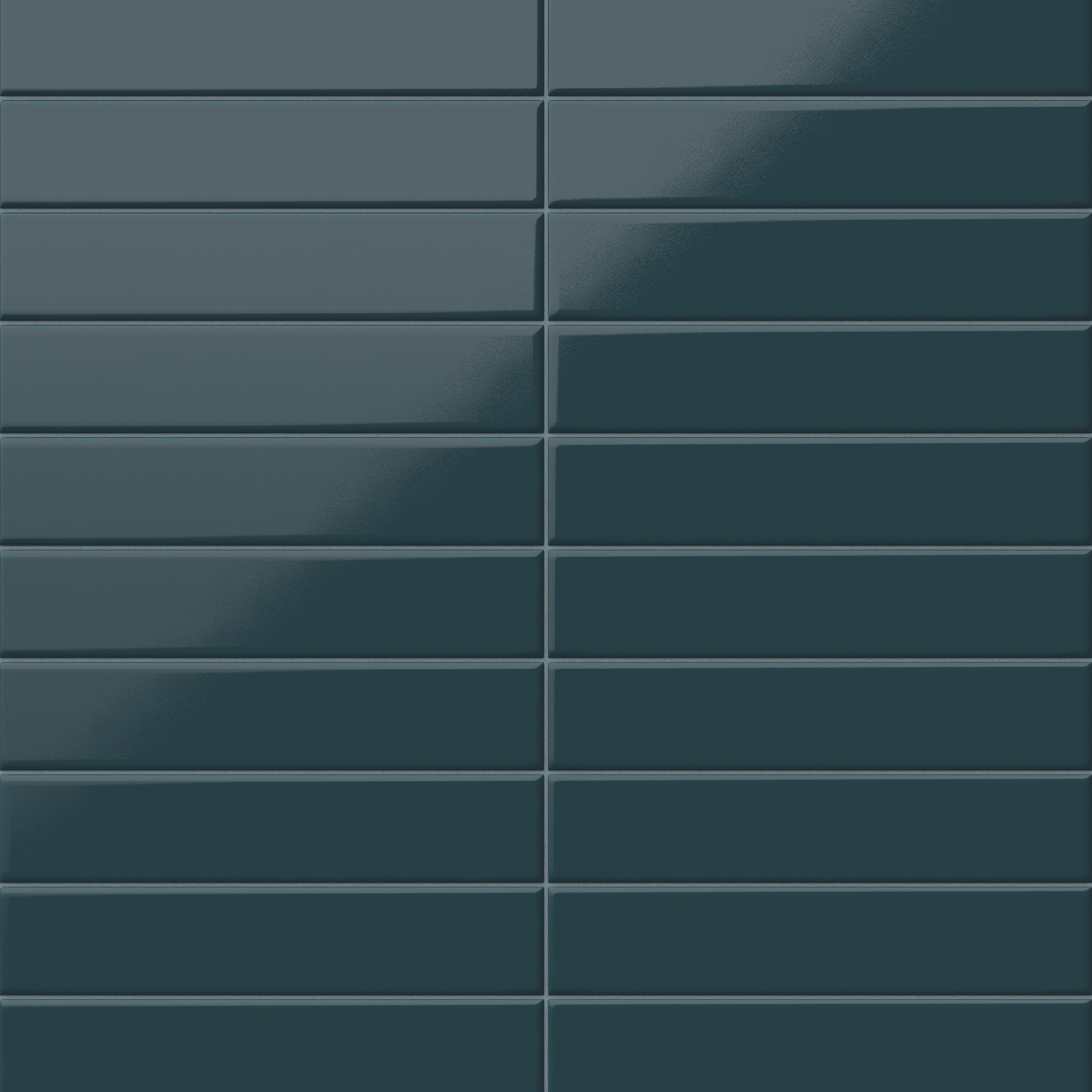 Glossy blue subway tiles, offering a bold and modern finish for stylish interior designs.