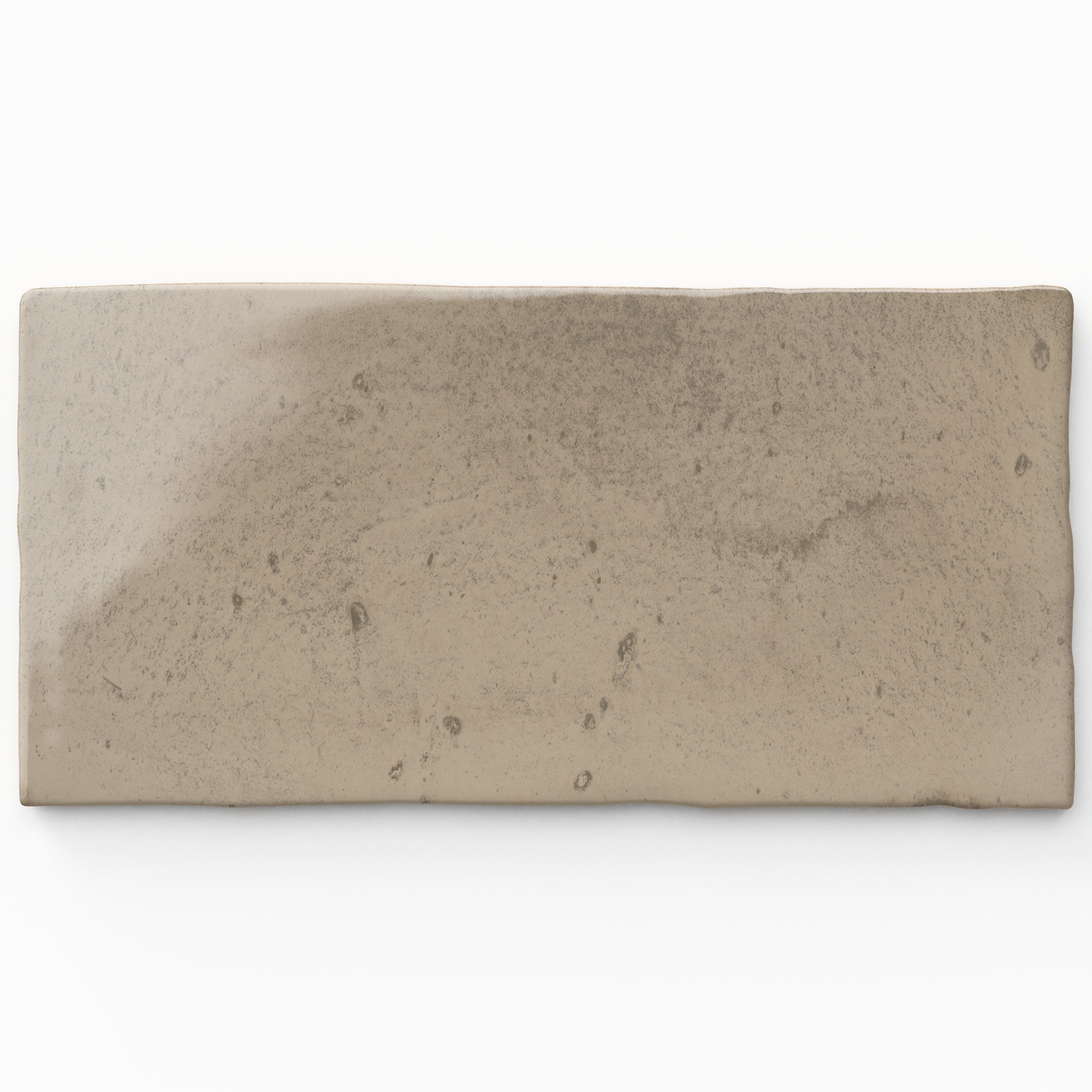 Graham 3x6 Glossy Ceramic Tile in Mushroom