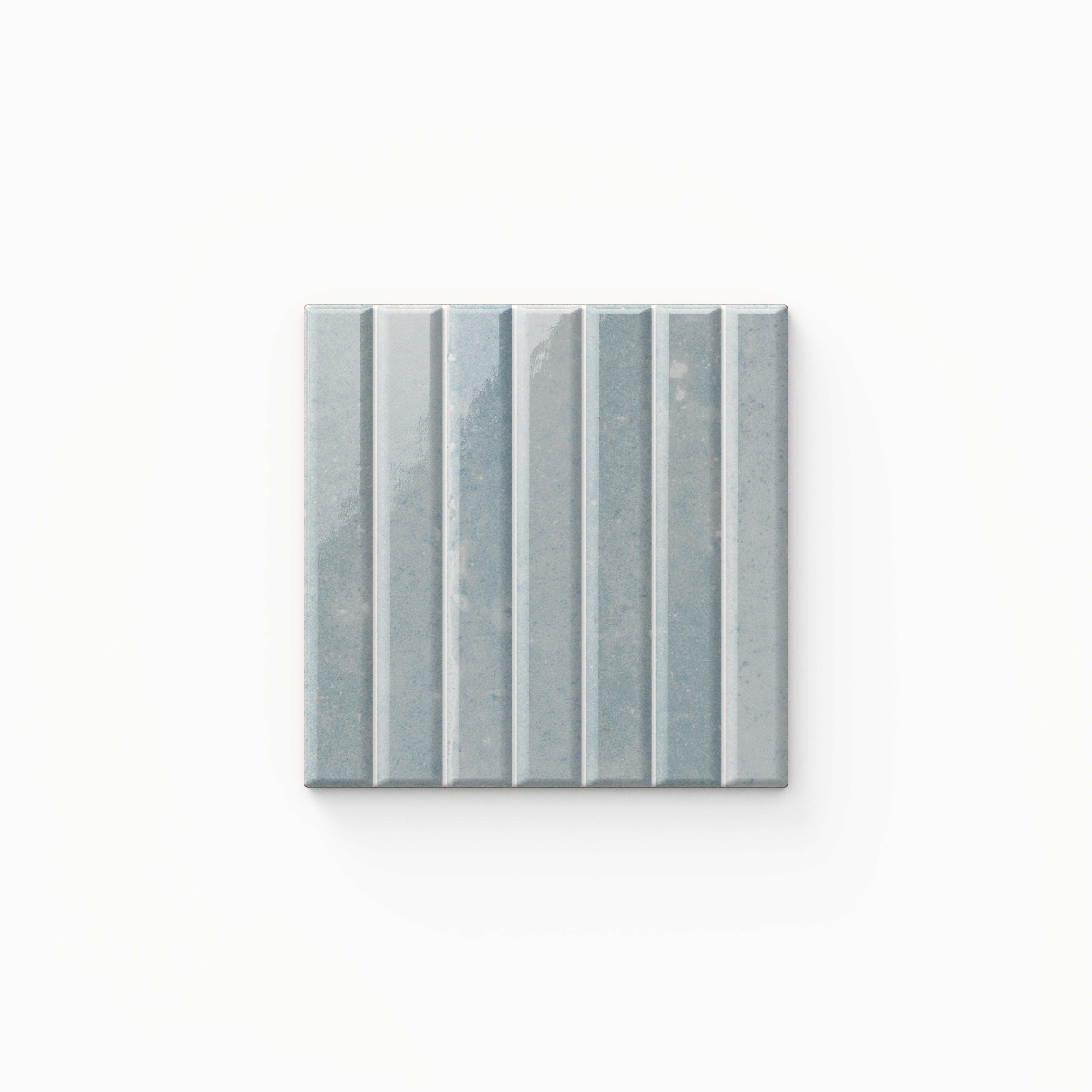 Miley 4x4 Glossy Porcelain Tile in Ice Sample