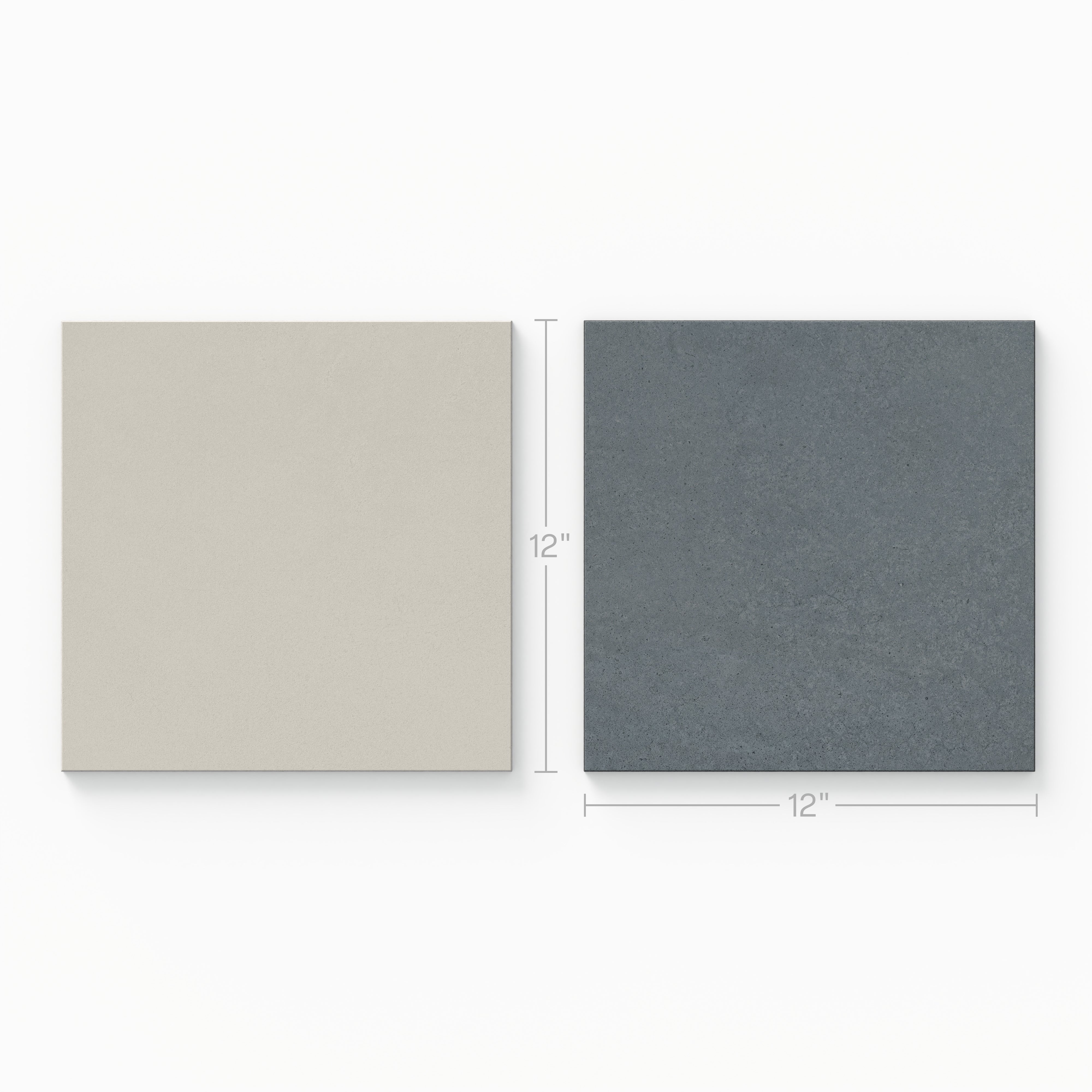 Palmer 12x12 Checkerboard Matte Porcelain Tile in White and Ocean Blue